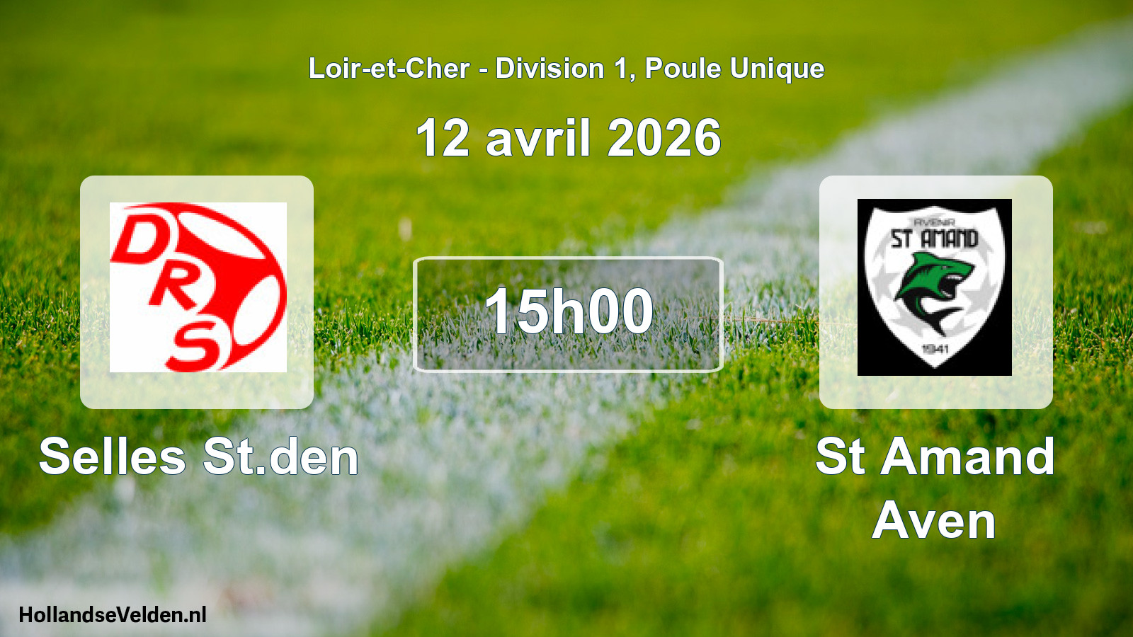 Geplande wedstrijd: Selles St.den - St Amand Aven (12 april 2026)