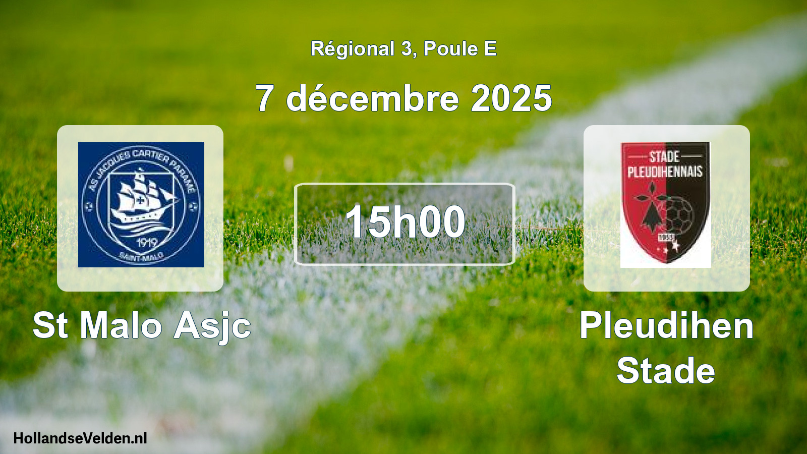 Scheduled Match: St Malo Asjc - Pleudihen Stade (7 December 2025)