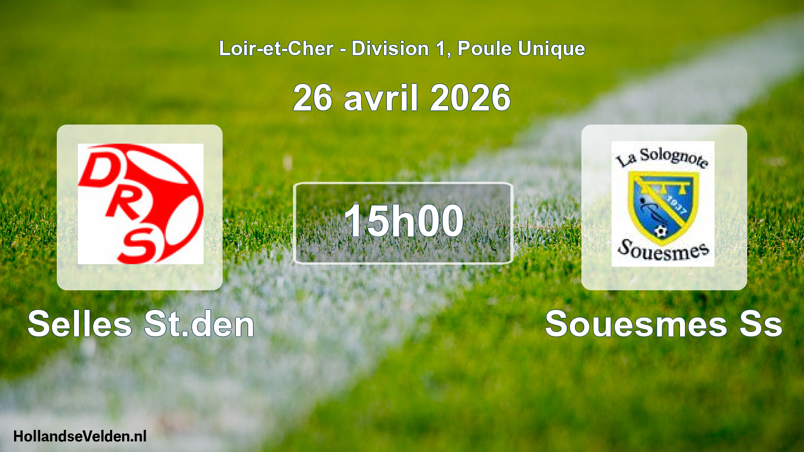 Geplande wedstrijd: Selles St.den - Souesmes Ss (26 april 2026)
