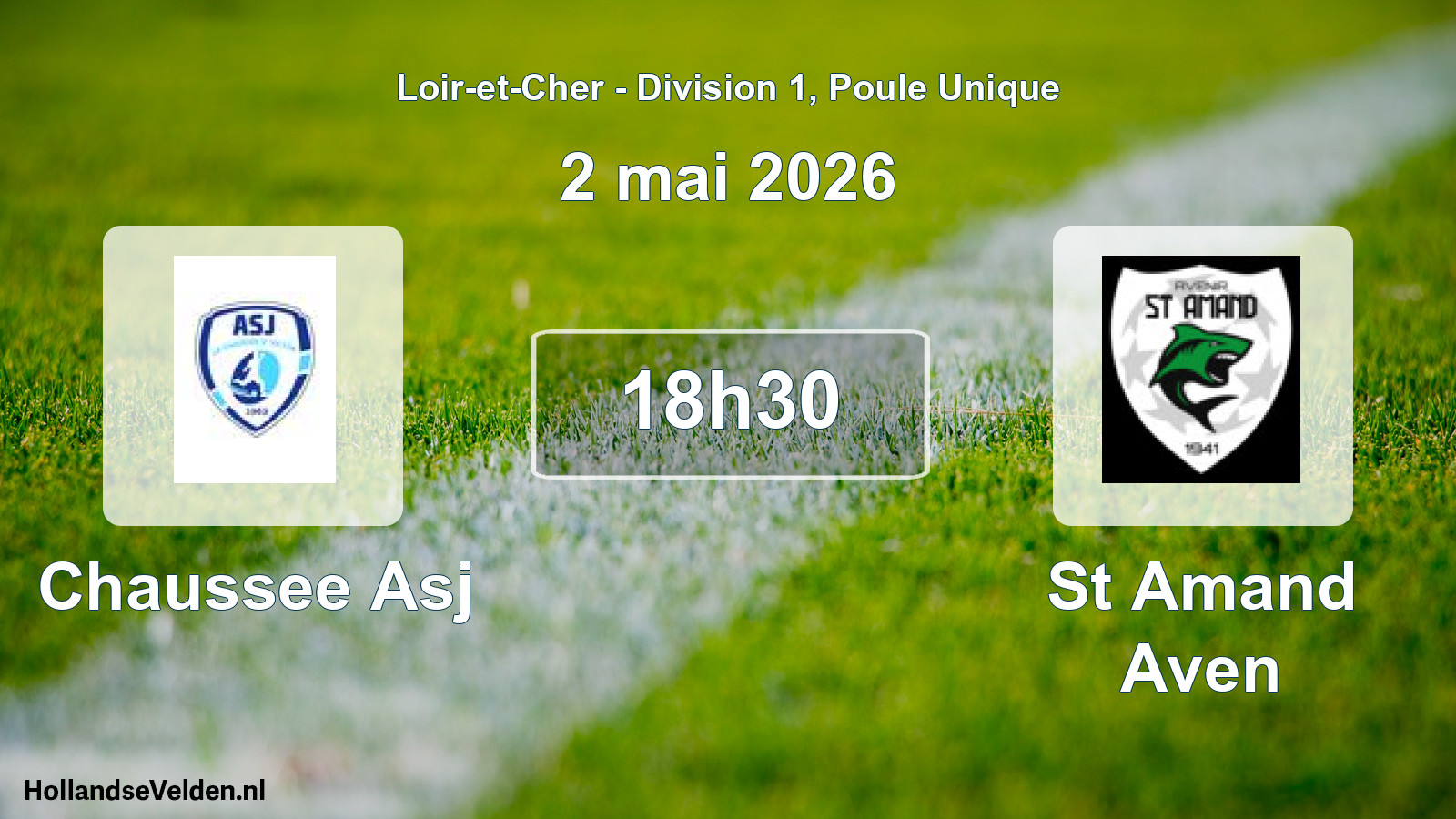 Geplande wedstrijd: Chaussee Asj - St Amand Aven (2 mai 2026)