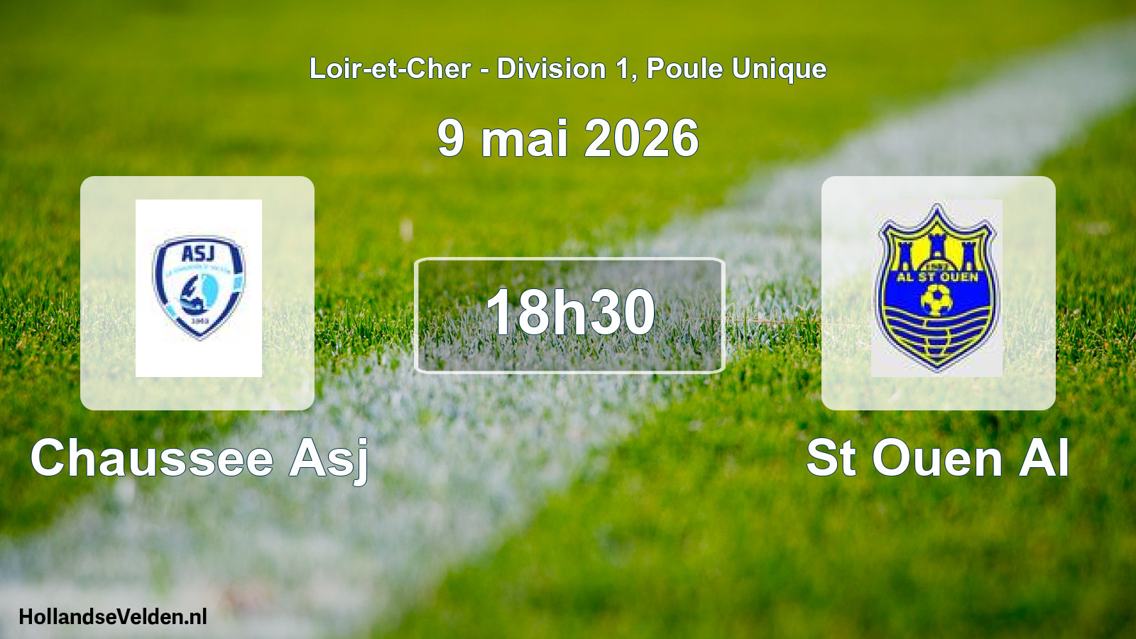 Geplande wedstrijd: Chaussee Asj - St Ouen Al (9 mai 2026)