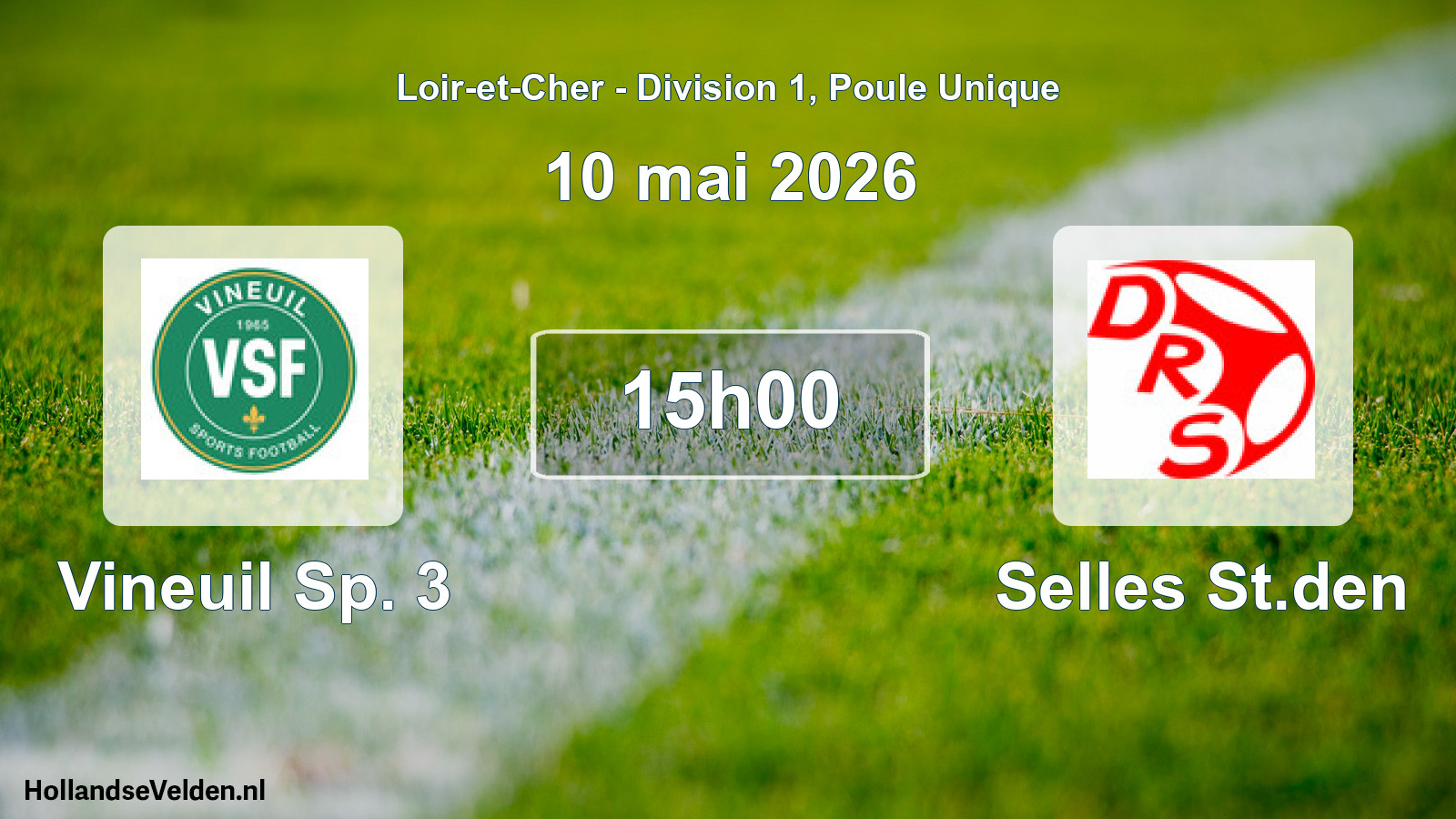 Geplande wedstrijd: Vineuil Sp. 3 - Selles St.den (10 mei 2026)