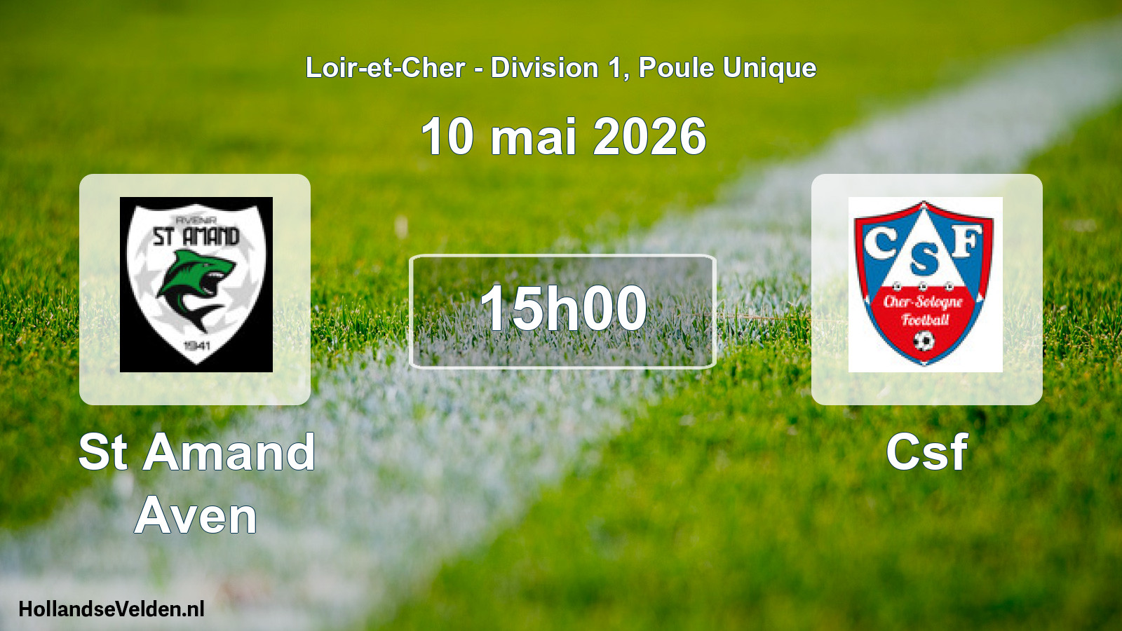 Geplande wedstrijd: St Amand Aven - Csf (10 mei 2026)