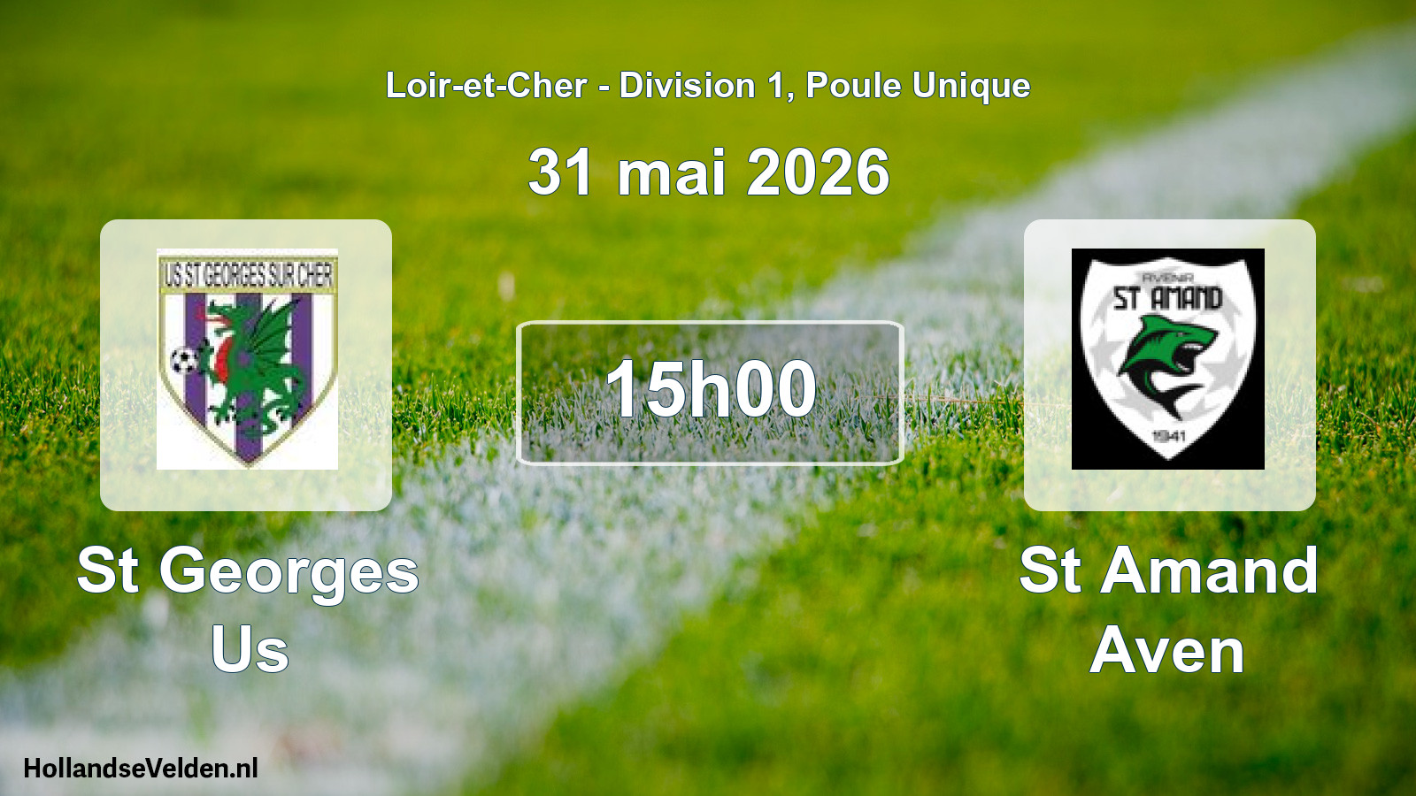 Geplande wedstrijd: St Georges Us - St Amand Aven (31 mei 2026)