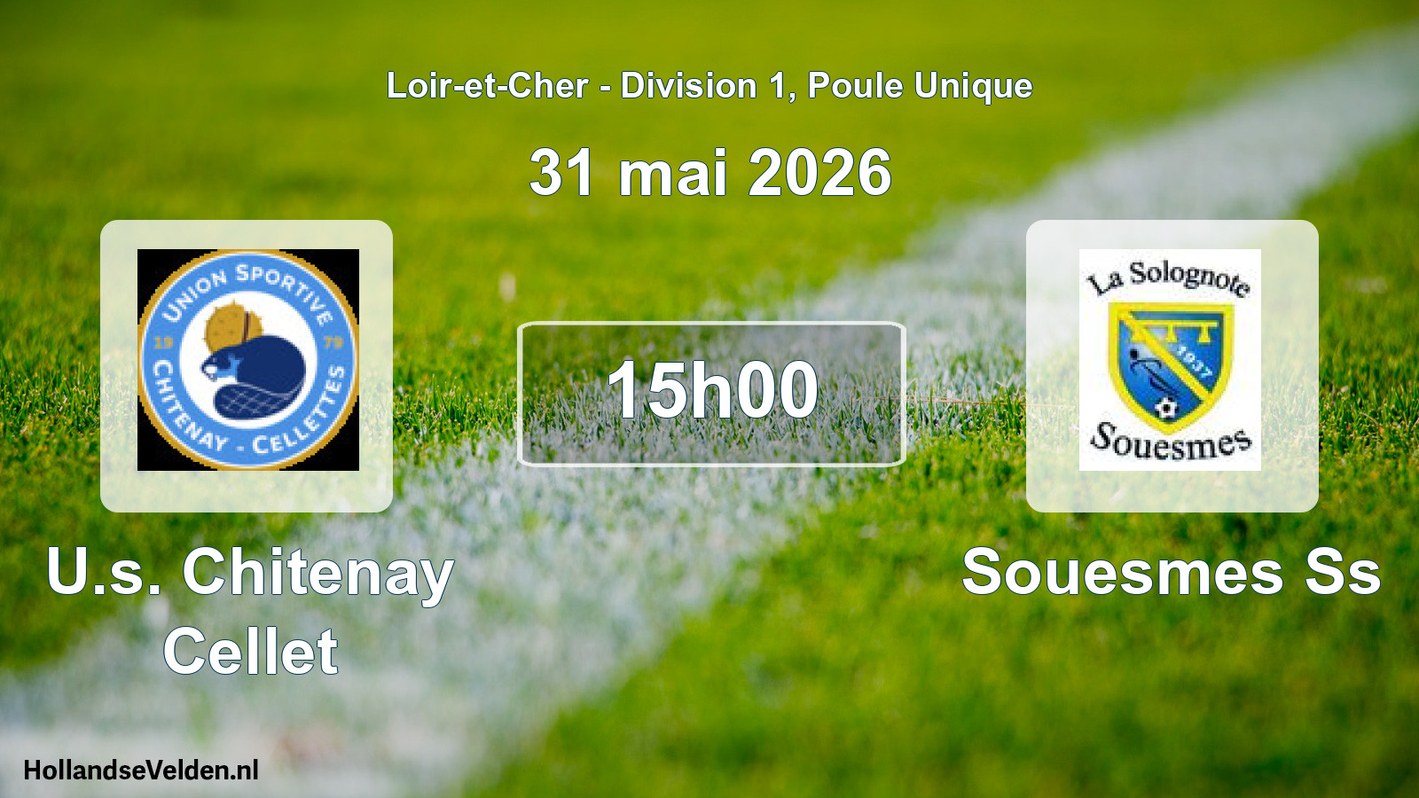 Geplande wedstrijd: U.s. Chitenay Cellet - Souesmes Ss (31 mai 2026)