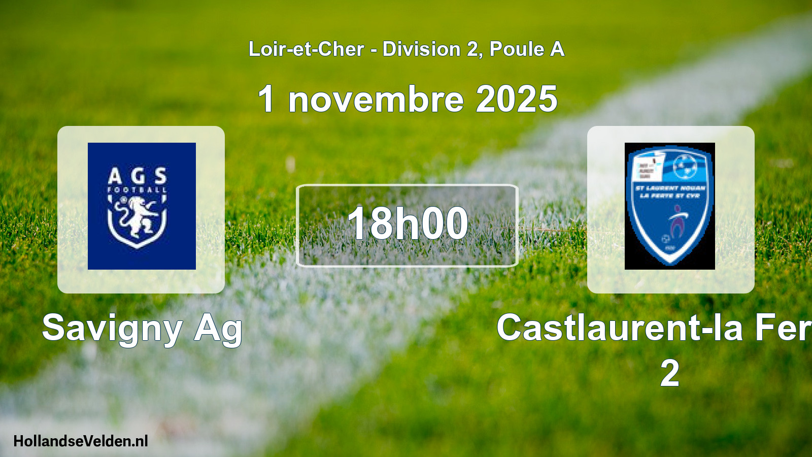 Geplande wedstrijd: Savigny Ag - Castlaurent-la Ferte 2 (1 november 2025)