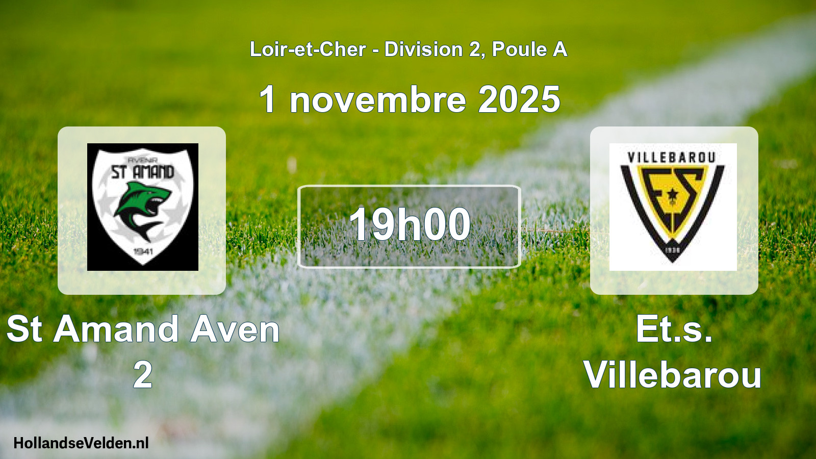 Scheduled Match: St Amand Aven 2 - Et.s. Villebarou (1 November 2025)