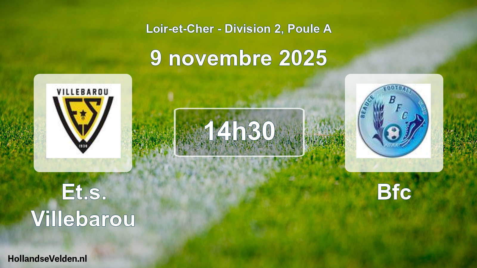 Scheduled Match: Et.s. Villebarou - Bfc (9 November 2025)