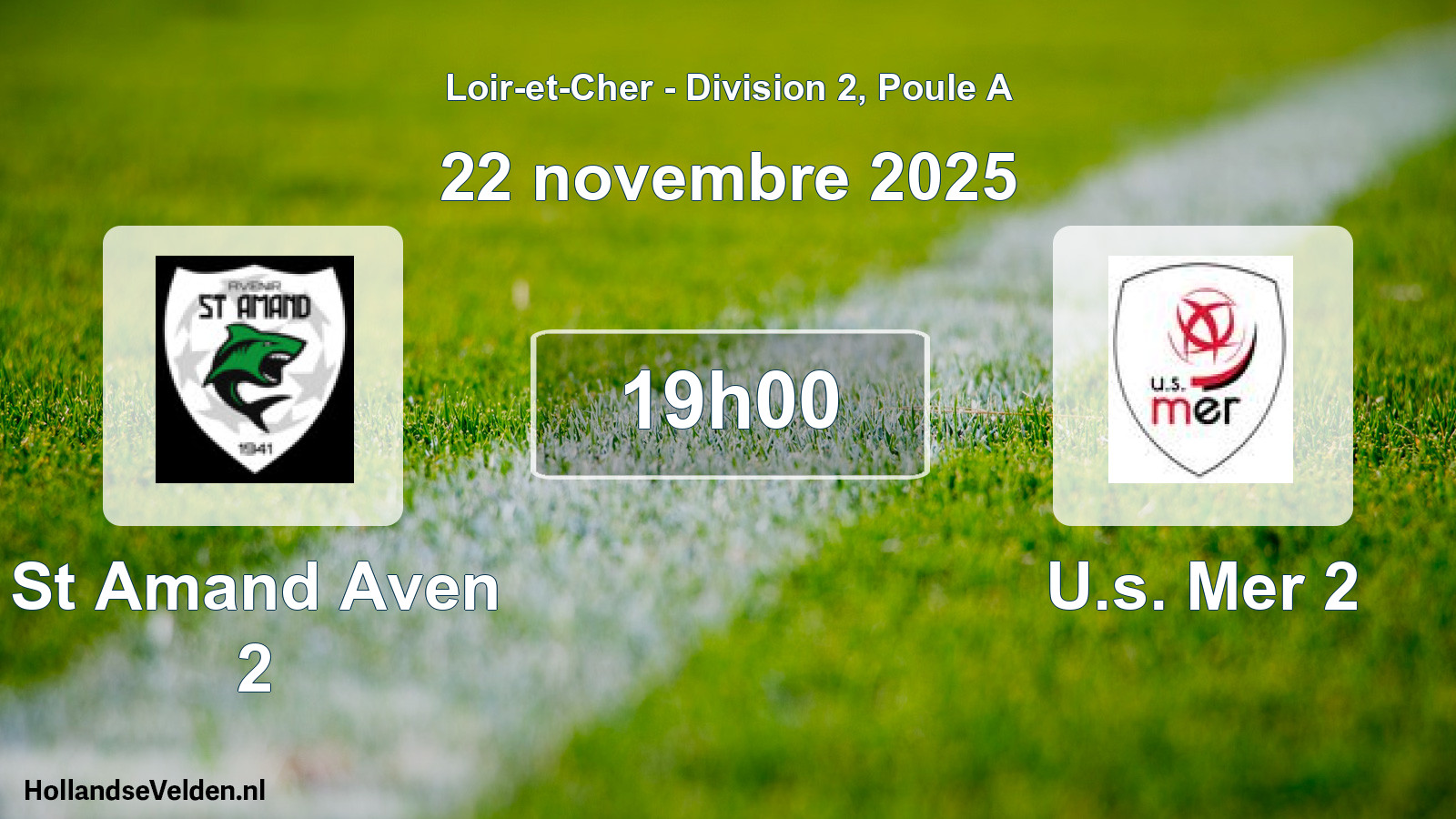 Geplande wedstrijd: St Amand Aven 2 - U.s. Mer 2 (22 november 2025)