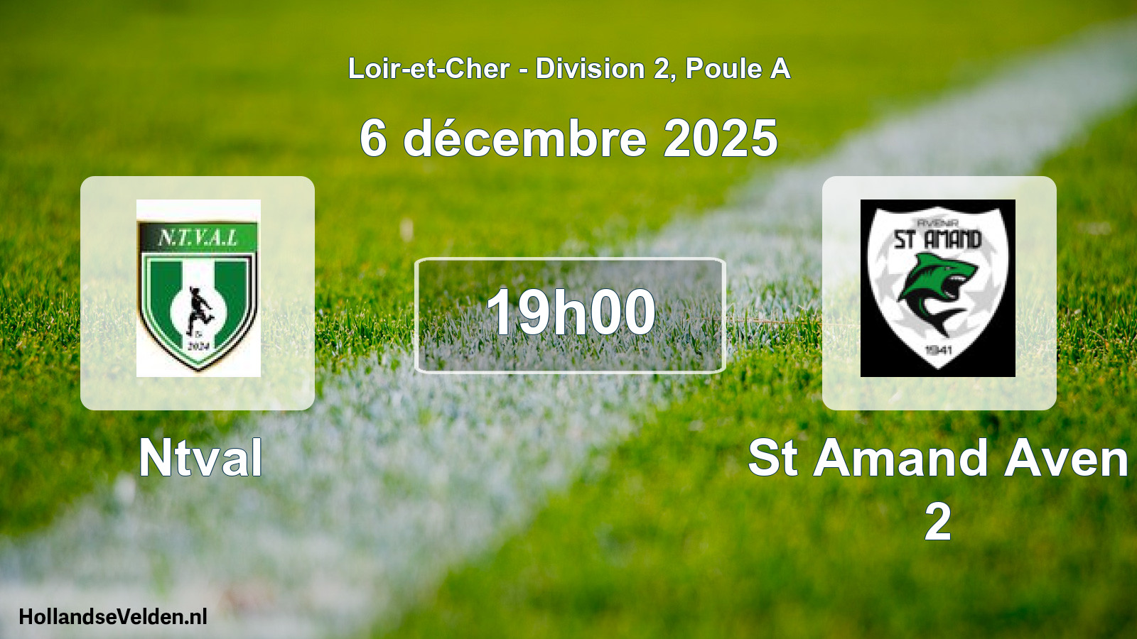 Geplande wedstrijd: Ntval - St Amand Aven 2 (6 december 2025)