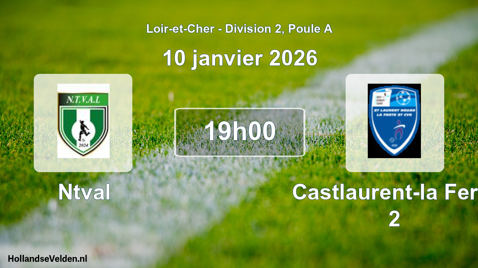 Geplande wedstrijd: Ntval - Castlaurent-la Ferte 2 (10 janvier 2026)