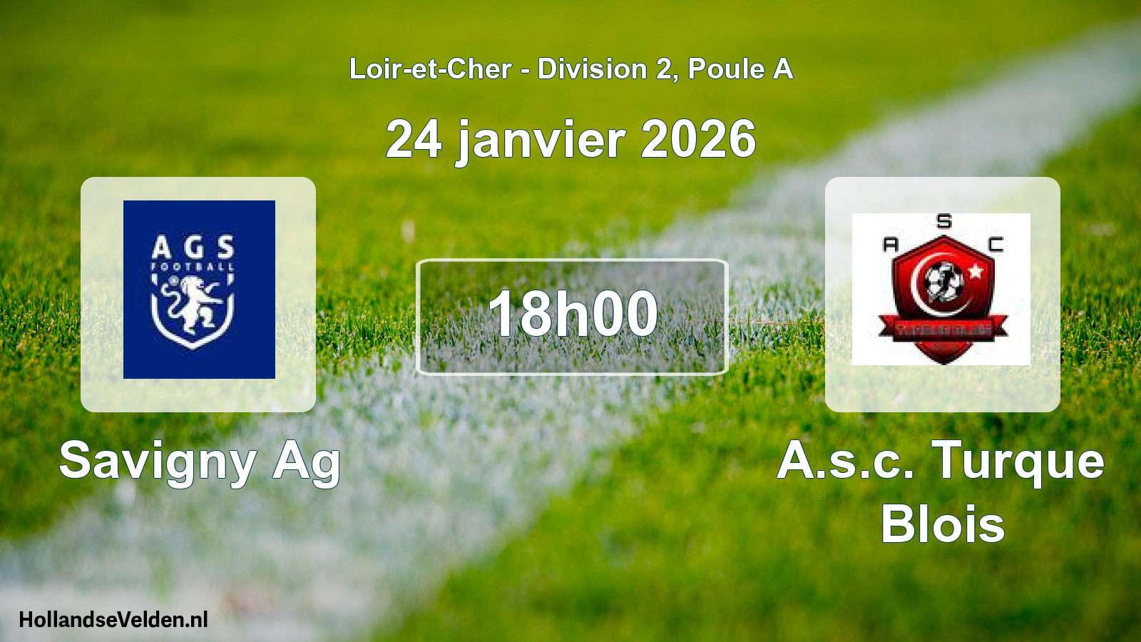 Geplande wedstrijd: Savigny Ag - A.s.c. Turque Blois (24 janvier 2026)