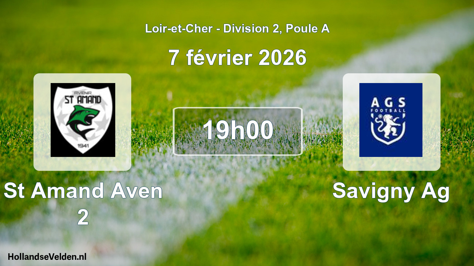 Geplande wedstrijd: St Amand Aven 2 - Savigny Ag (7 februari 2026)