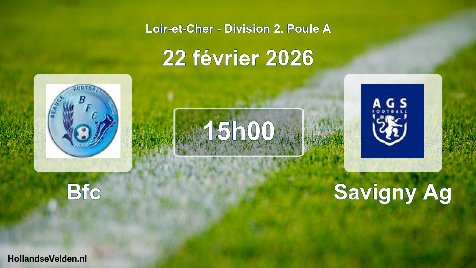 Geplande wedstrijd: Bfc - Savigny Ag (22 februari 2026)