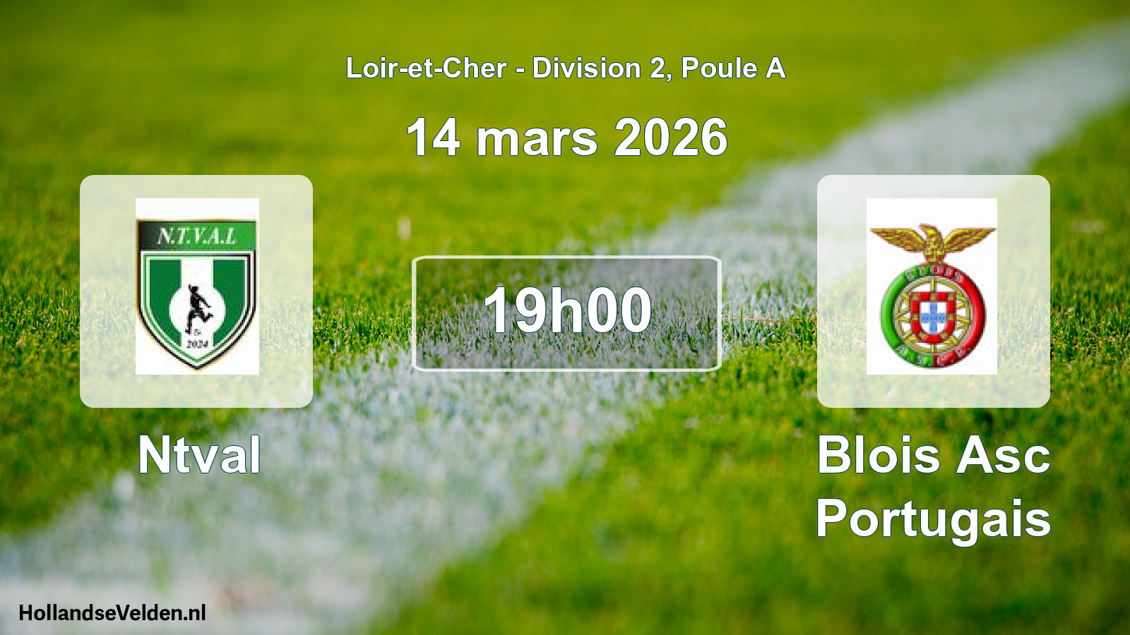 Geplande wedstrijd: Ntval - Blois Asc Portugais (14 maart 2026)
