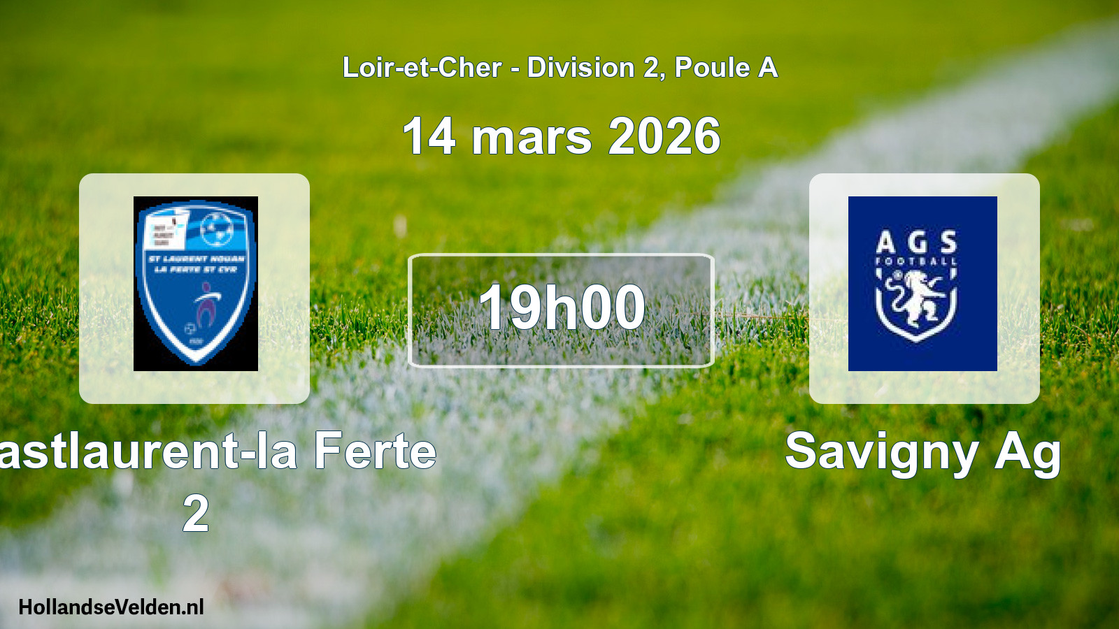 Geplande wedstrijd: Castlaurent-la Ferte 2 - Savigny Ag (14 maart 2026)