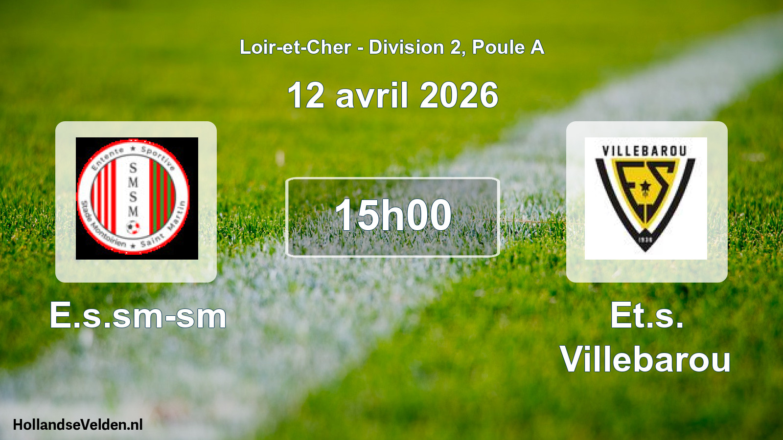 Geplande wedstrijd: E.s.sm-sm - Et.s. Villebarou (12 april 2026)