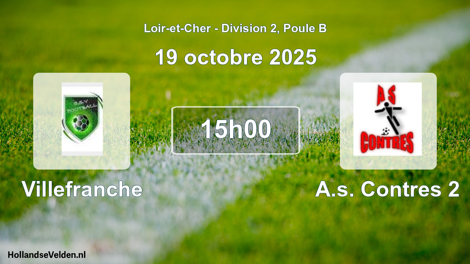 Geplande wedstrijd: Villefranche - A.s. Contres 2 (19 oktober 2025)