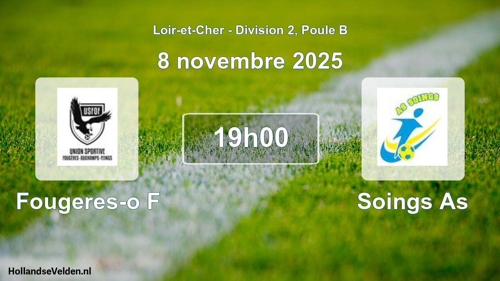 Geplande wedstrijd: Fougeres-o F - Soings As (8 november 2025)