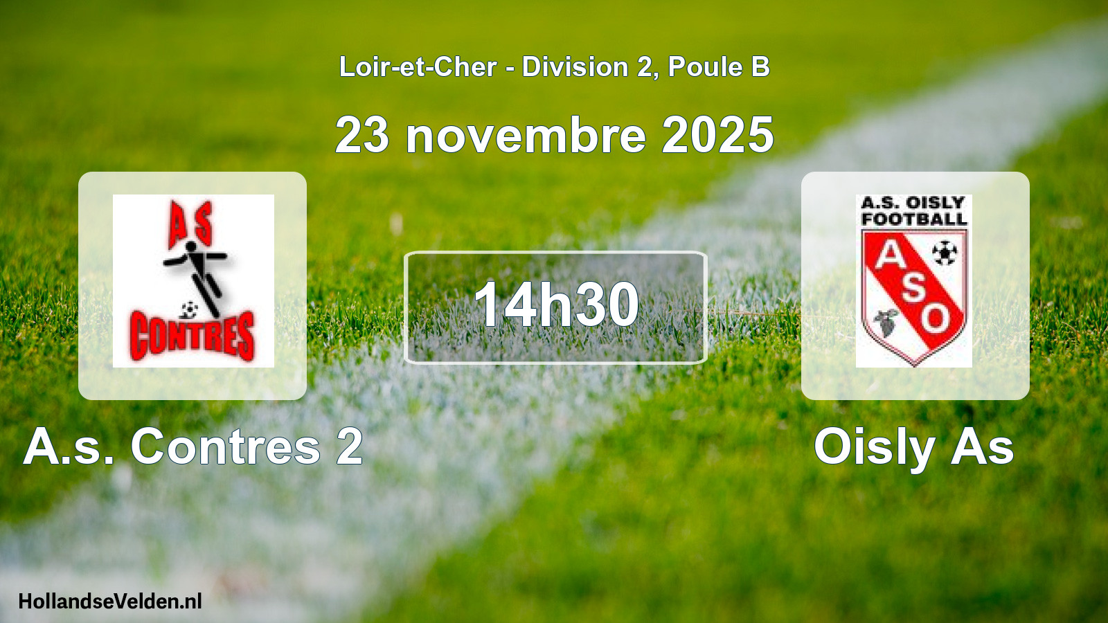 Scheduled Match: A.s. Contres 2 - Oisly As (23 November 2025)