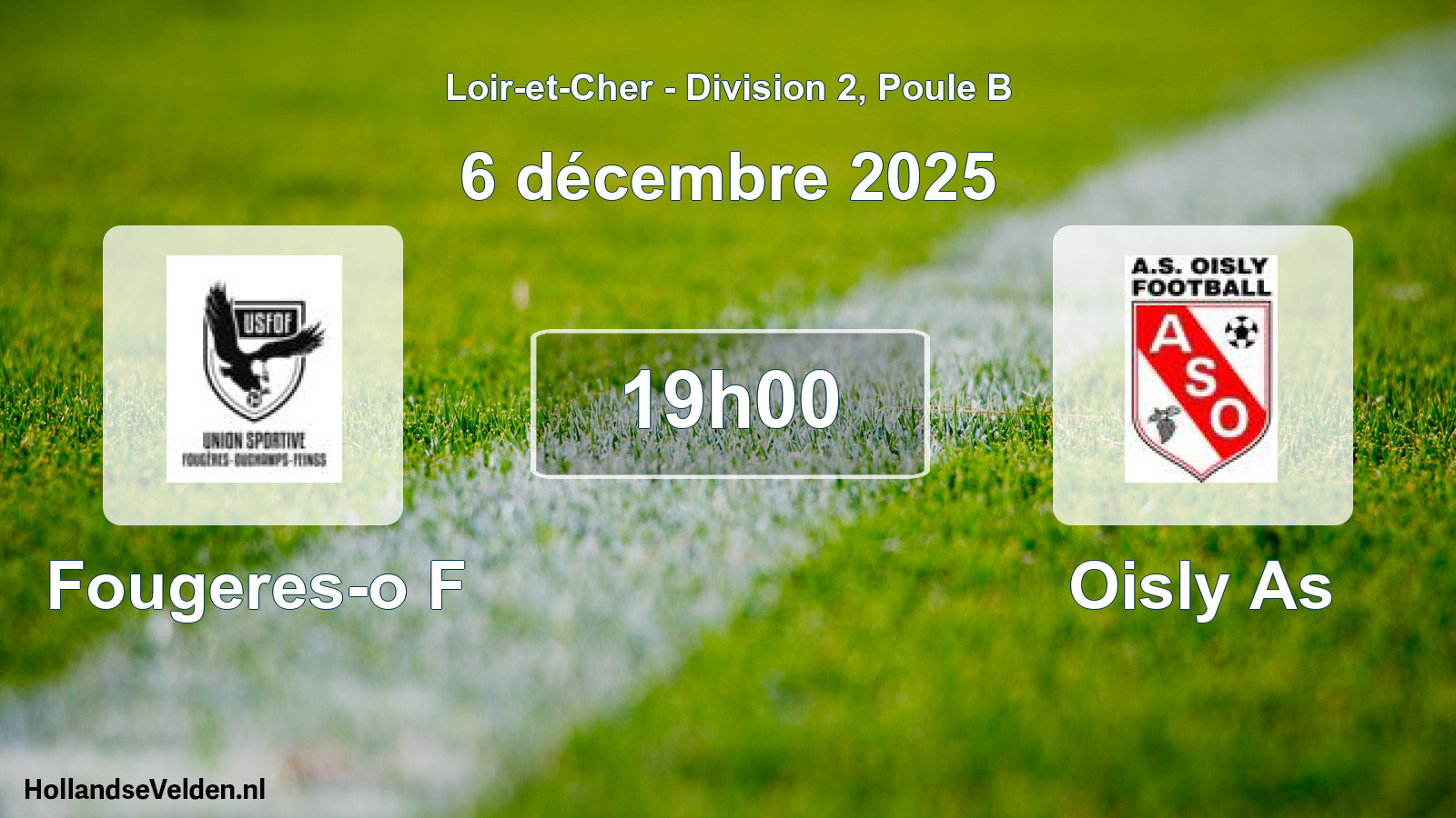 Geplande wedstrijd: Fougeres-o F - Oisly As (6 décembre 2025)