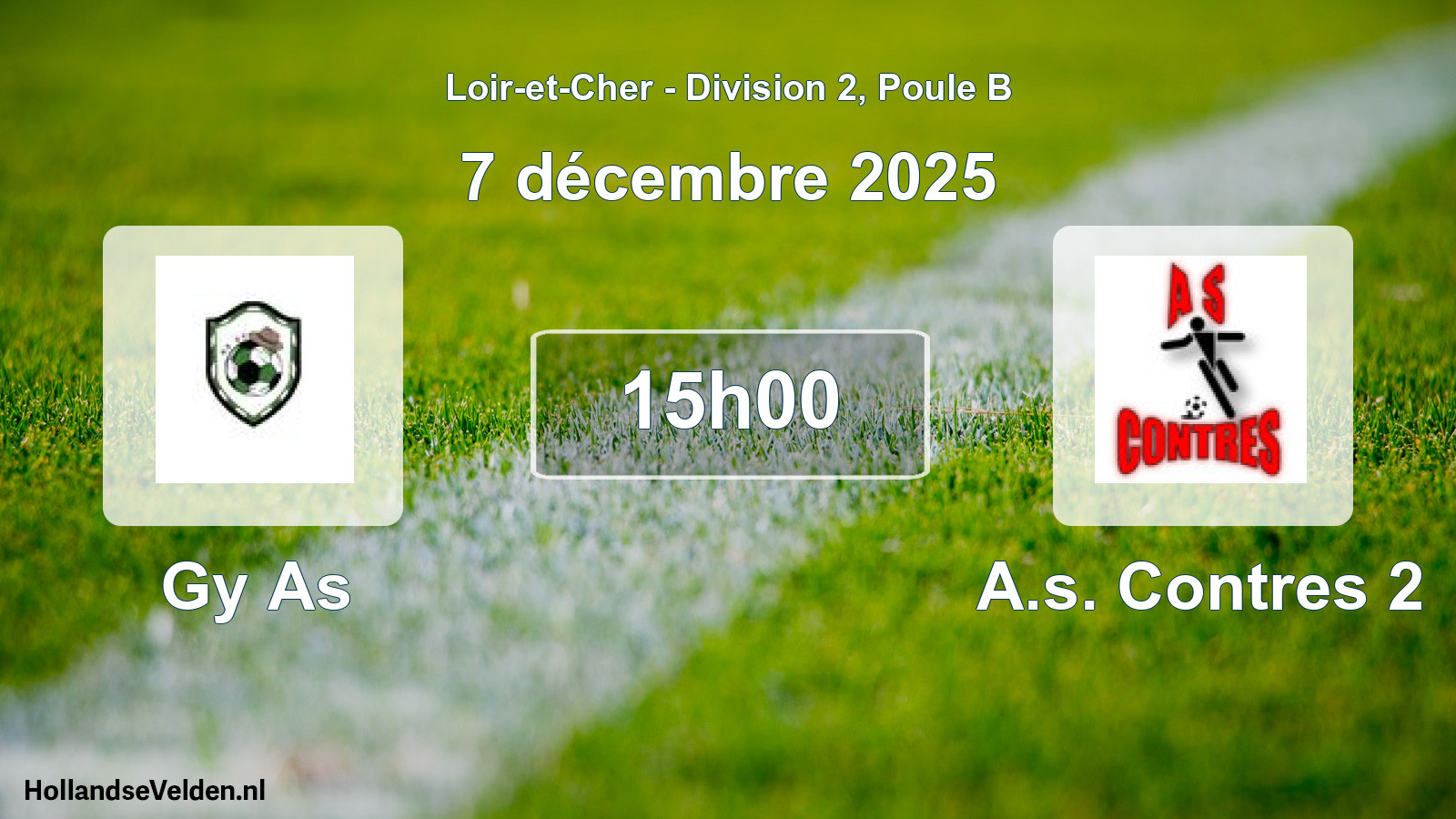 Geplande wedstrijd: Gy As - A.s. Contres 2 (7 december 2025)