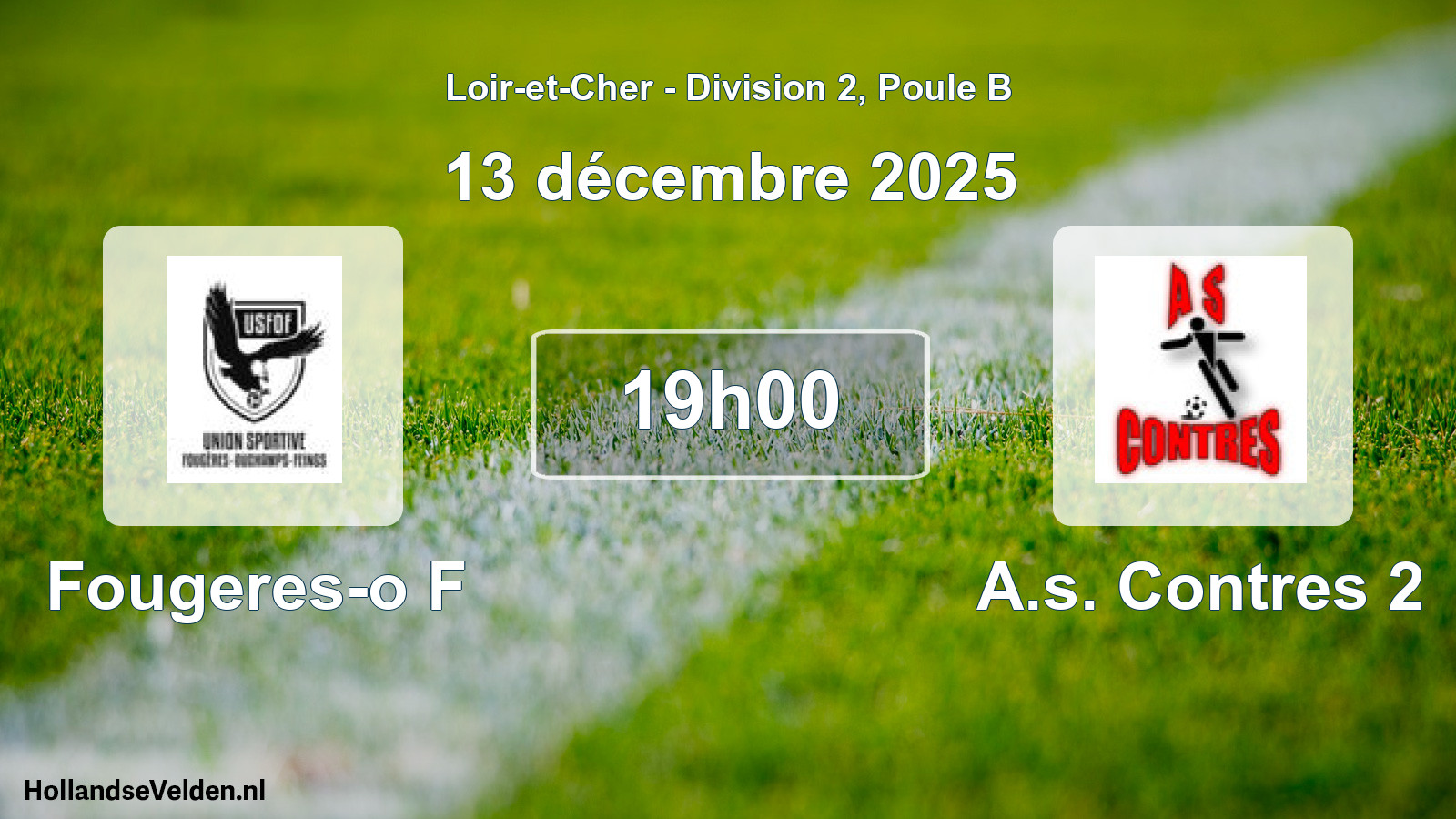 Scheduled Match: Fougeres-o F - A.s. Contres 2 (13 December 2025)