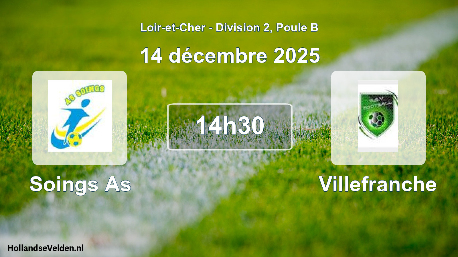 Geplande wedstrijd: Soings As - Villefranche (14 december 2025)