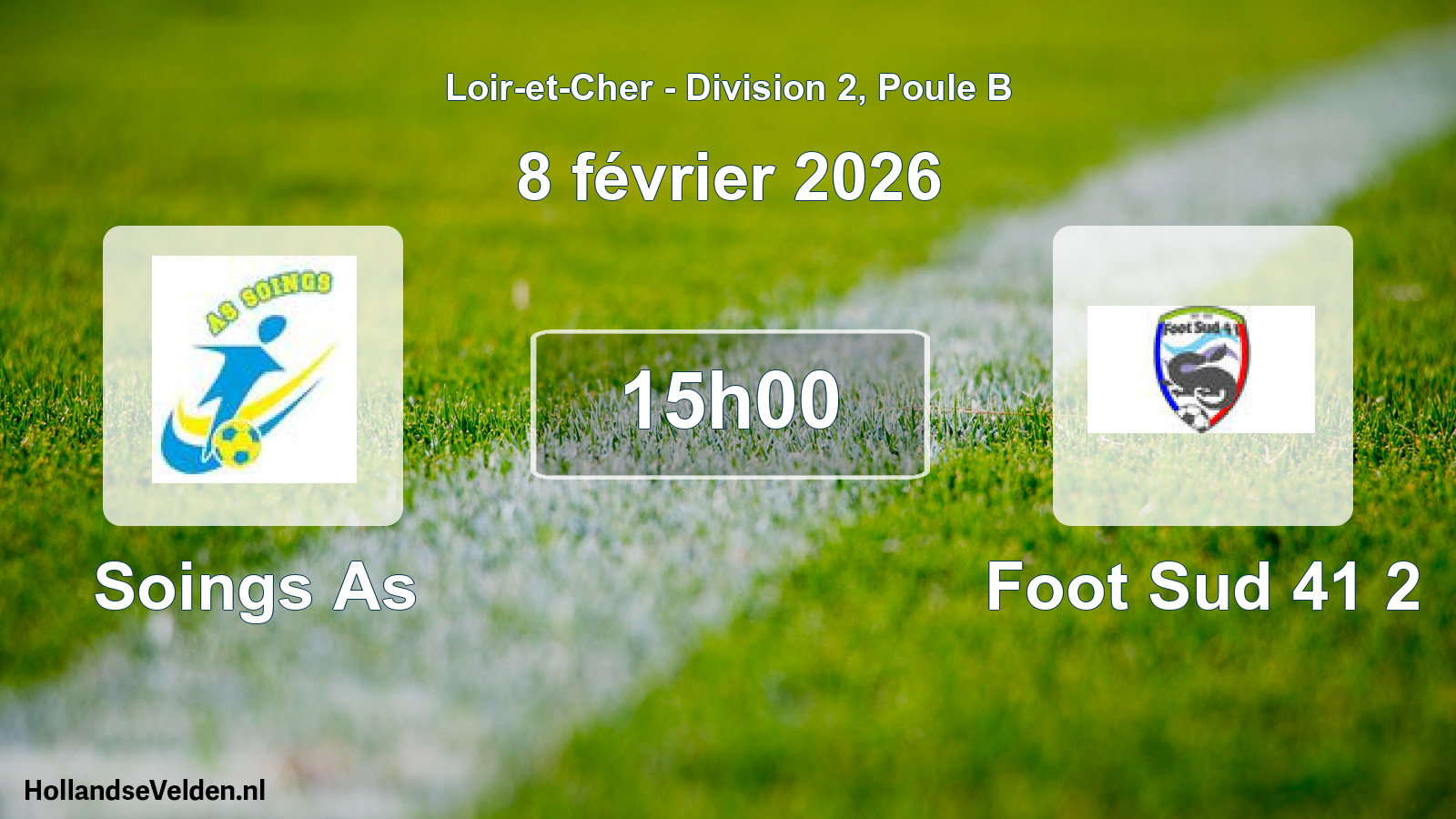 Geplande wedstrijd: Soings As - Foot Sud 41 2 (8 février 2026)