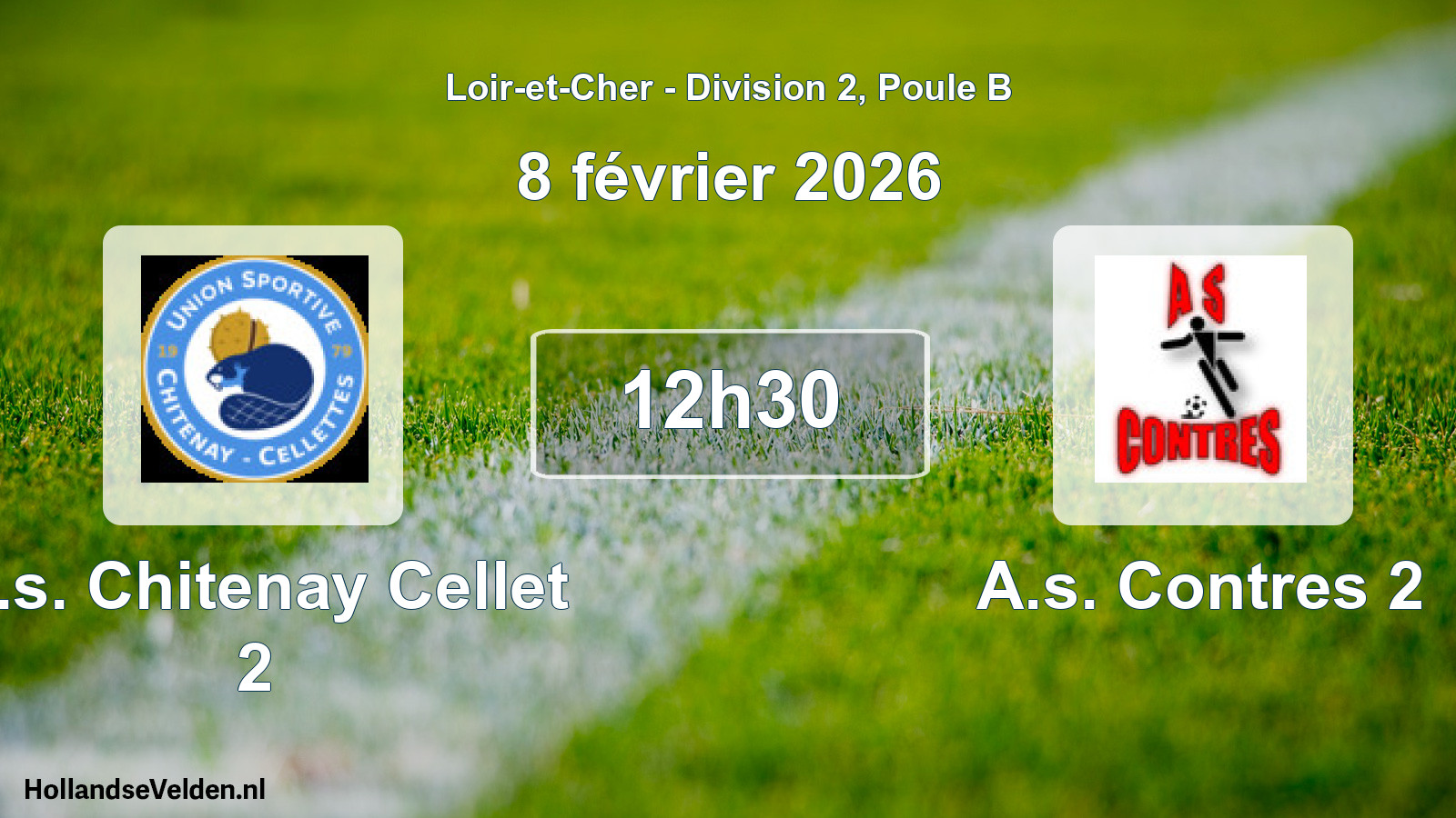 Scheduled Match: U.s. Chitenay Cellet 2 - A.s. Contres 2 (8 February 2026)