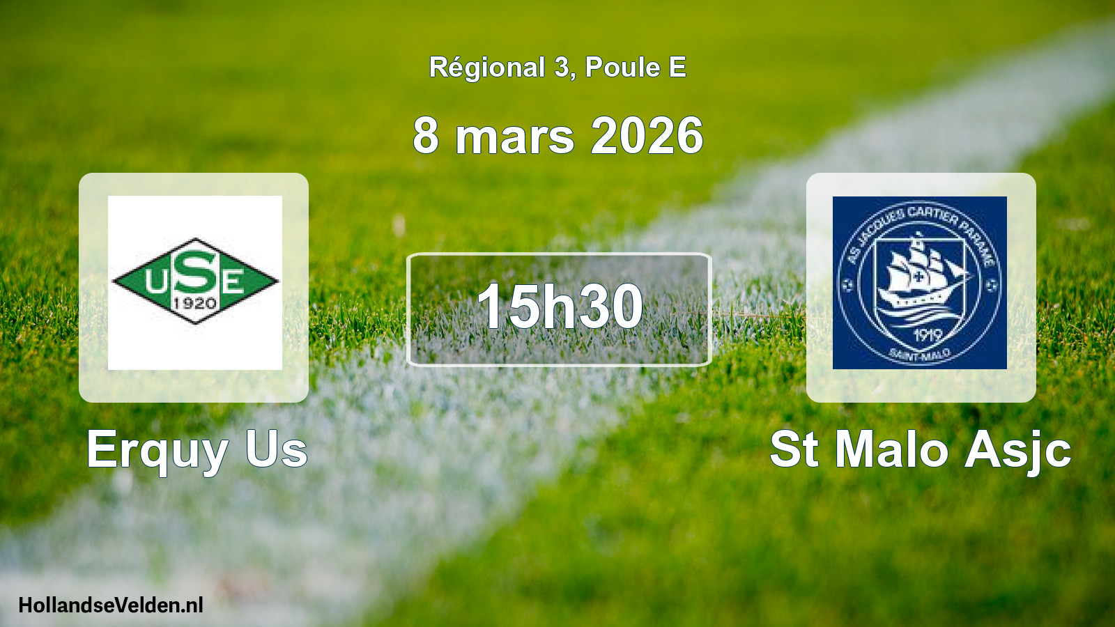 Scheduled Match: Erquy Us - St Malo Asjc (8 March 2026)