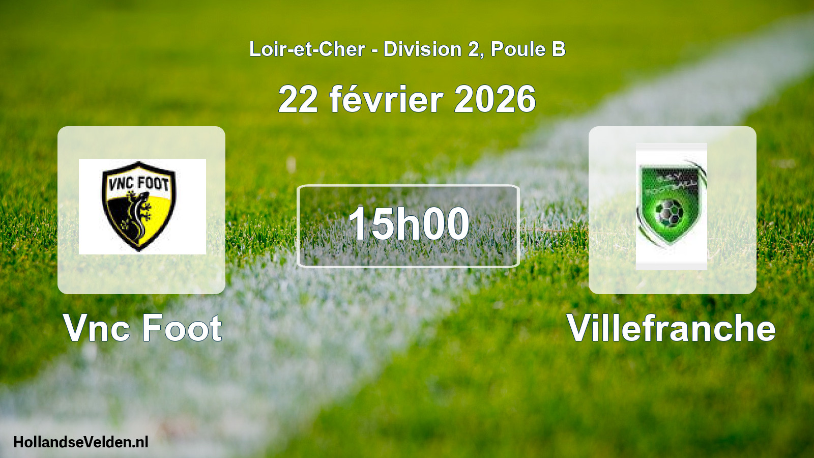 Geplande wedstrijd: Vnc Foot - Villefranche (22 februari 2026)