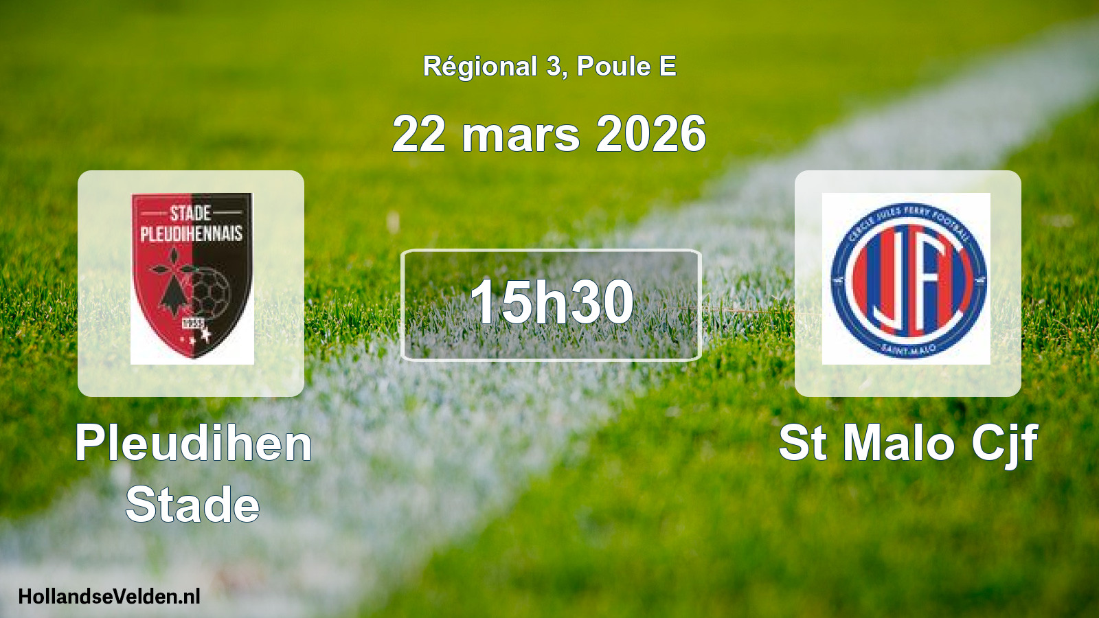Scheduled Match: Pleudihen Stade - St Malo Cjf (22 March 2026)