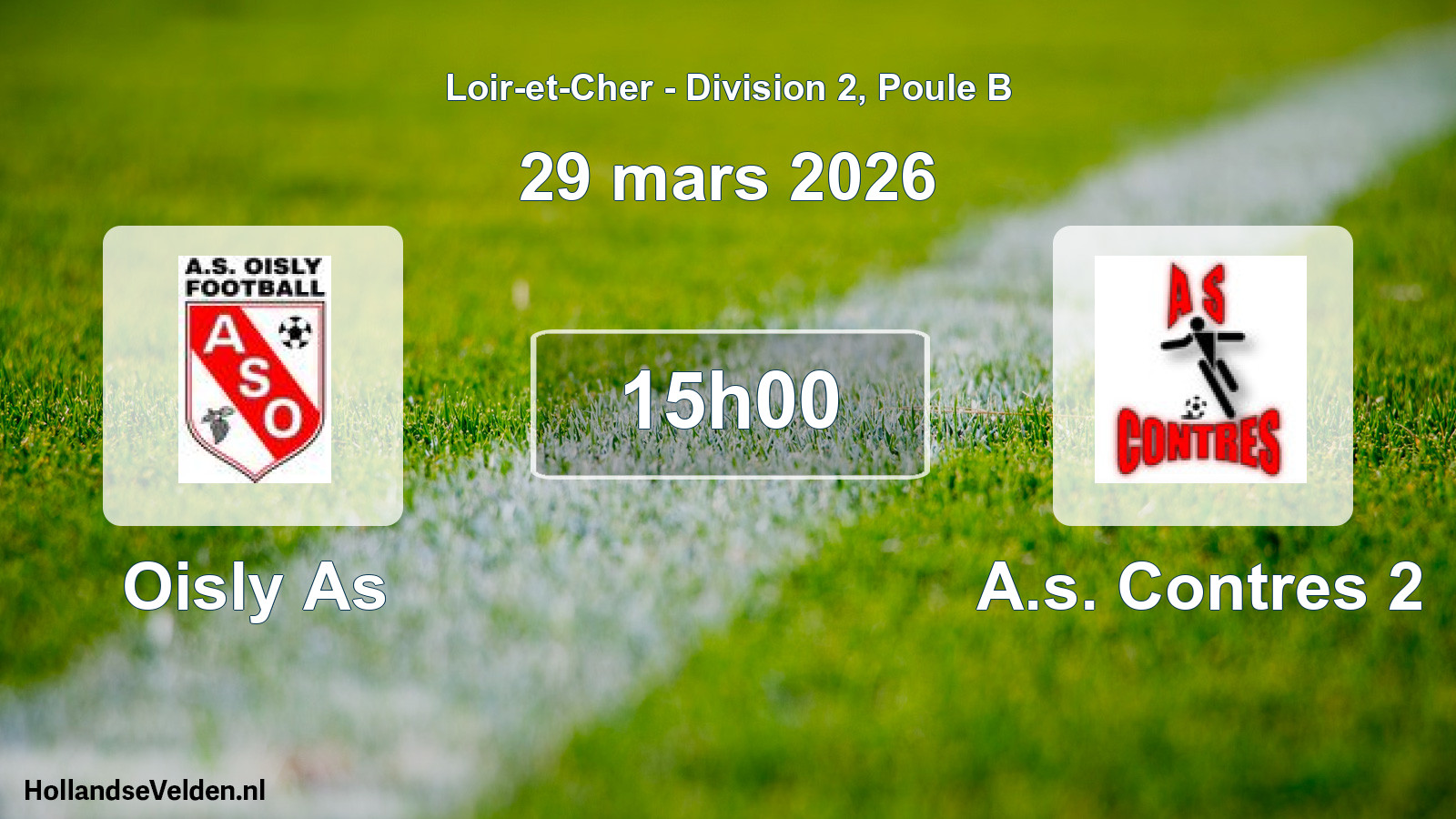 Geplande wedstrijd: Oisly As - A.s. Contres 2 (29 mars 2026)
