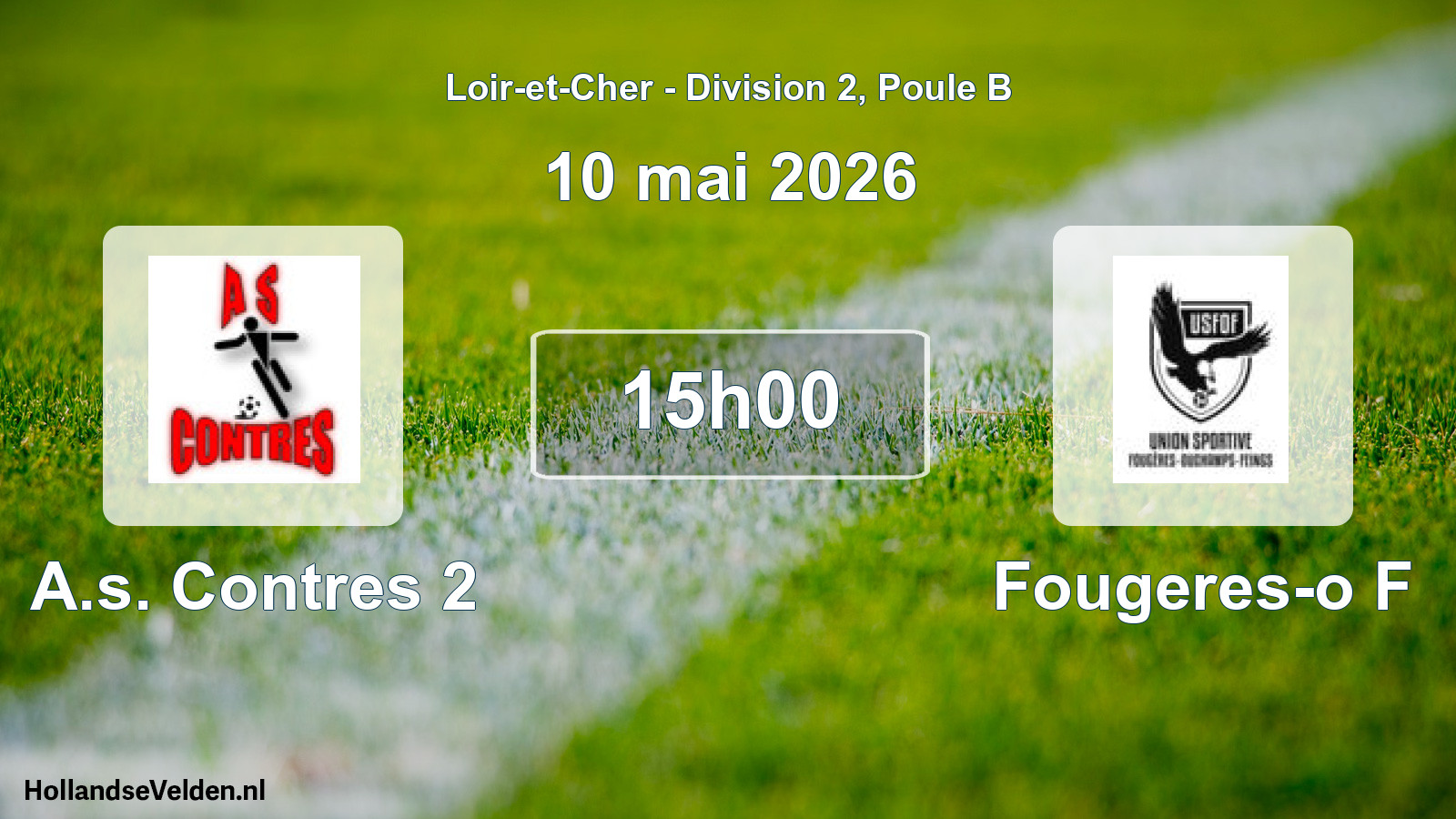 Scheduled Match: A.s. Contres 2 - Fougeres-o F (10 May 2026)