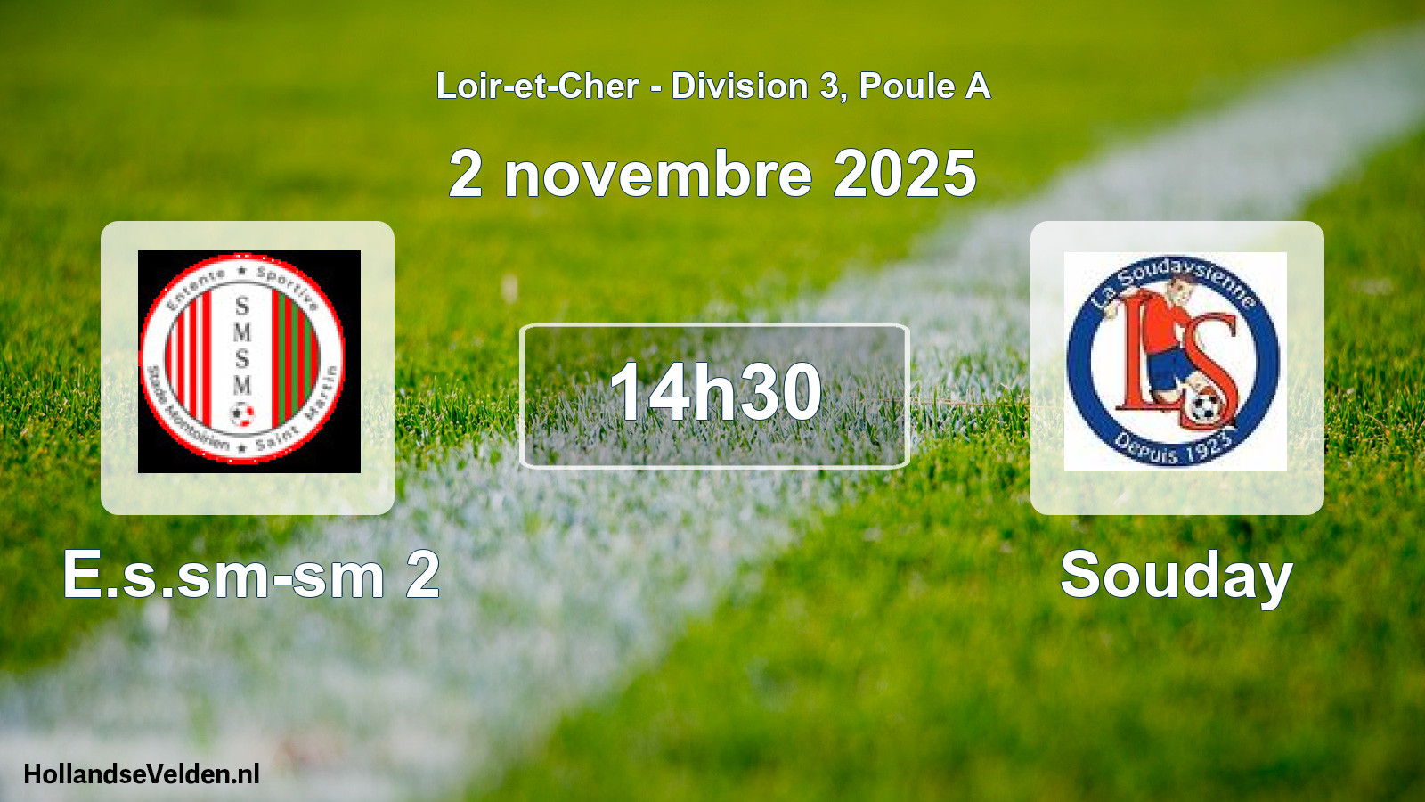 Geplande wedstrijd: E.s.sm-sm 2 - Souday (2 novembre 2025)