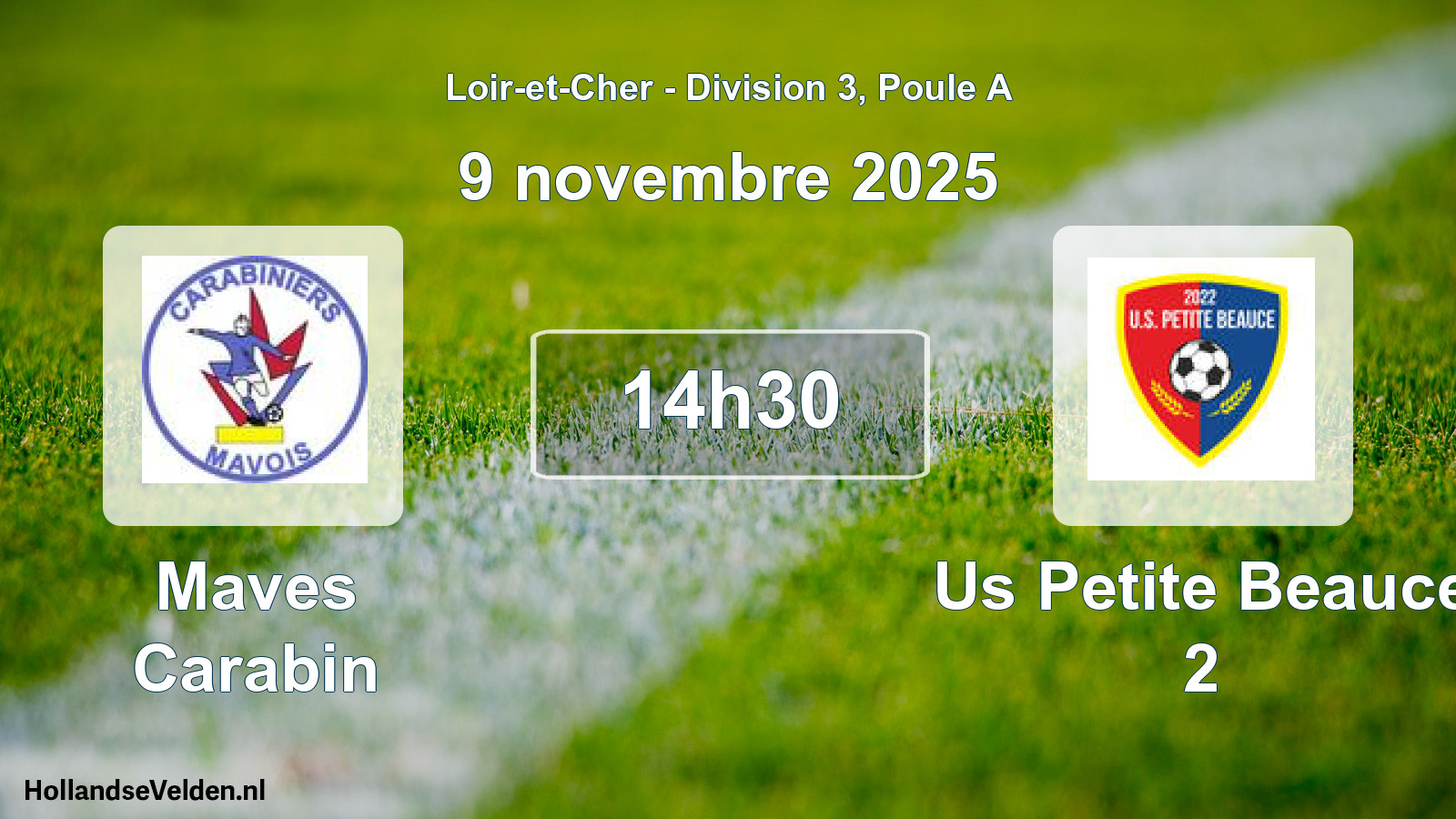 Scheduled Match: Maves Carabin - Us Petite Beauce 2 (9 November 2025)