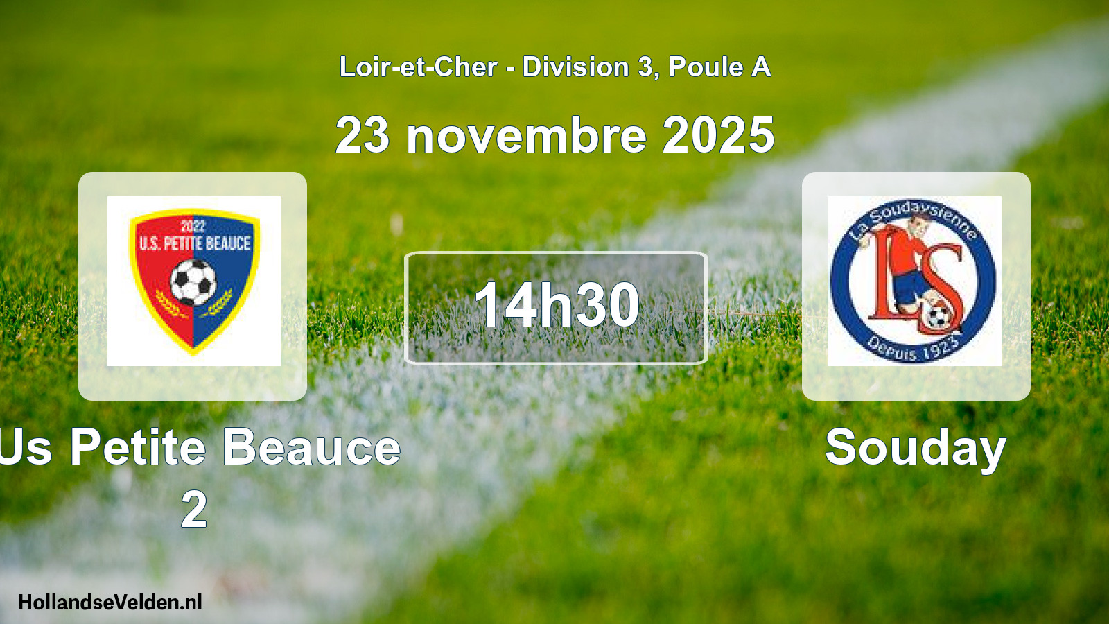 Geplande wedstrijd: Us Petite Beauce 2 - Souday (23 november 2025)