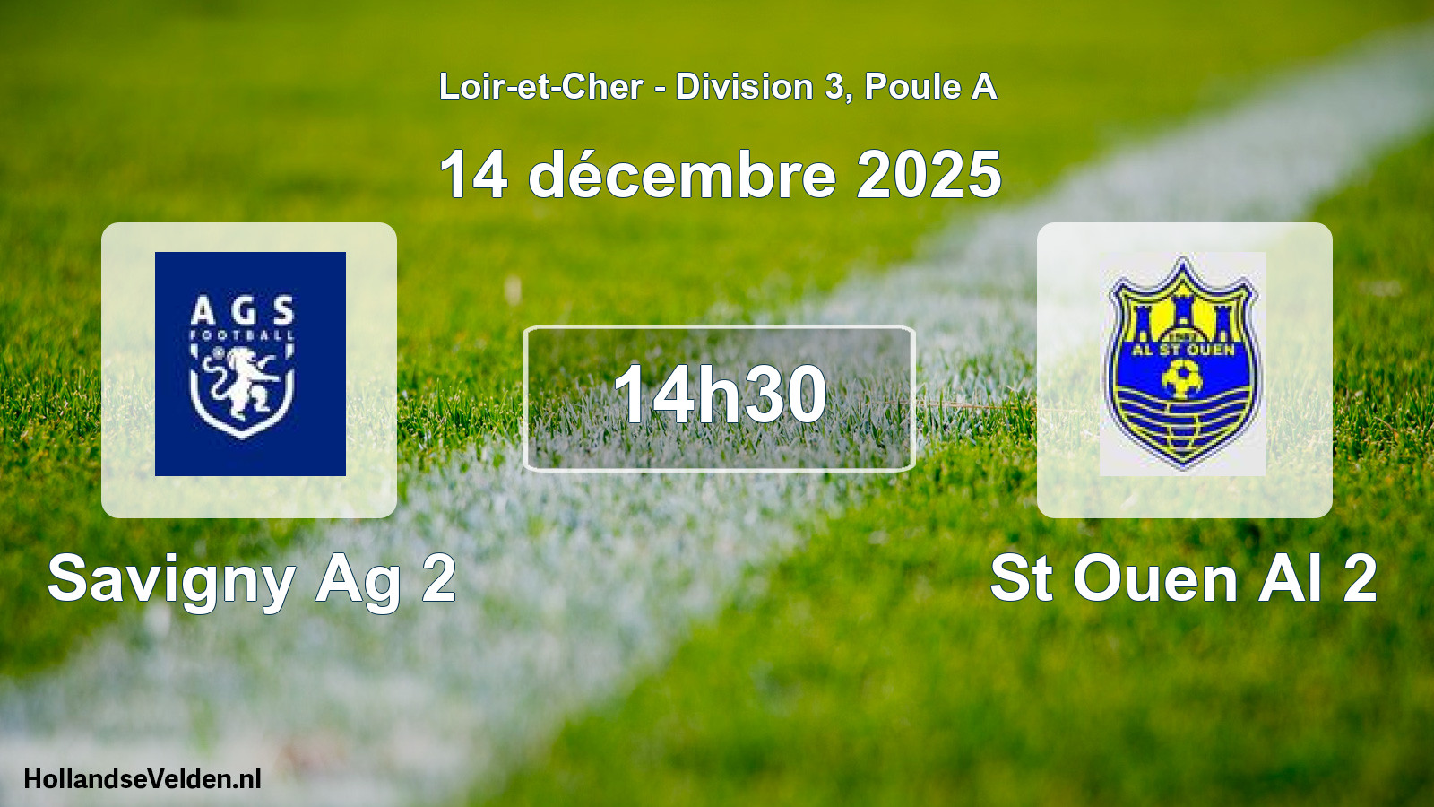 Geplande wedstrijd: Savigny Ag 2 - St Ouen Al 2 (14 december 2025)