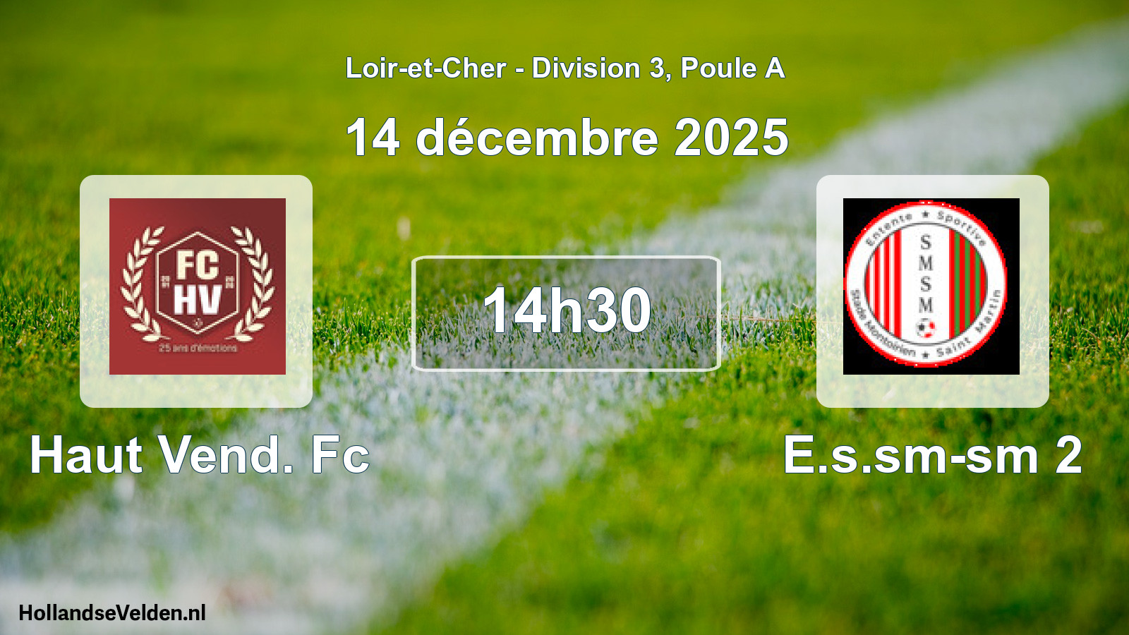 Scheduled Match: Haut Vend. Fc - E.s.sm-sm 2 (14 December 2025)