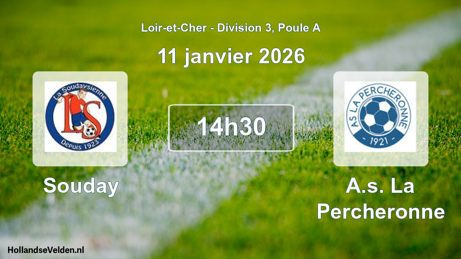 Geplande wedstrijd: Souday - A.s. La Percheronne (11 januari 2026)