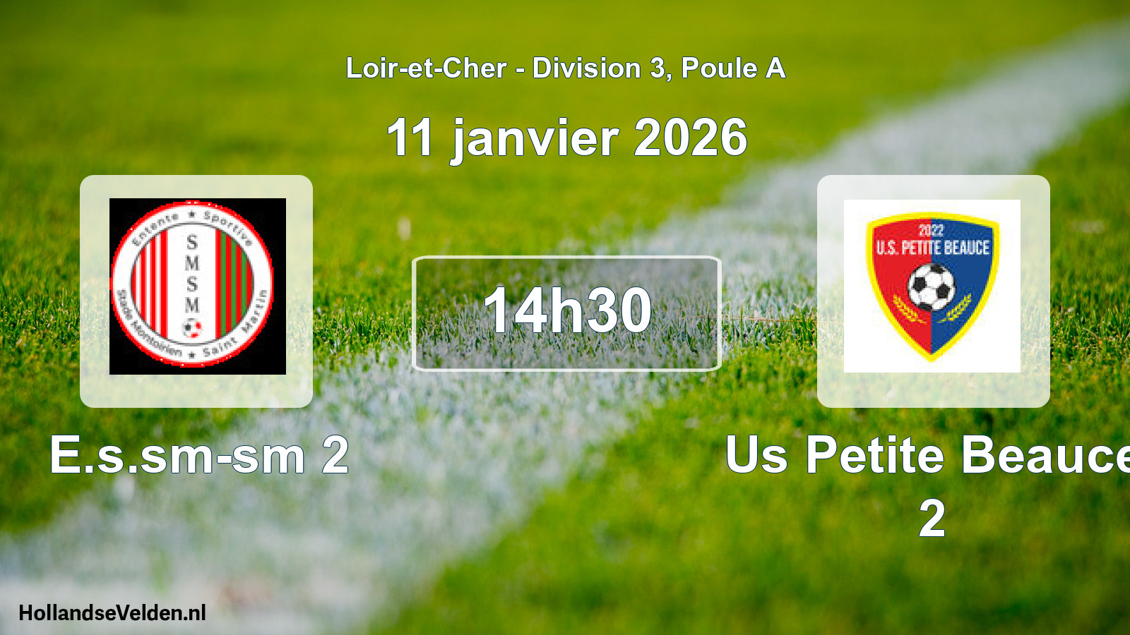 Scheduled Match: E.s.sm-sm 2 - Us Petite Beauce 2 (11 January 2026)