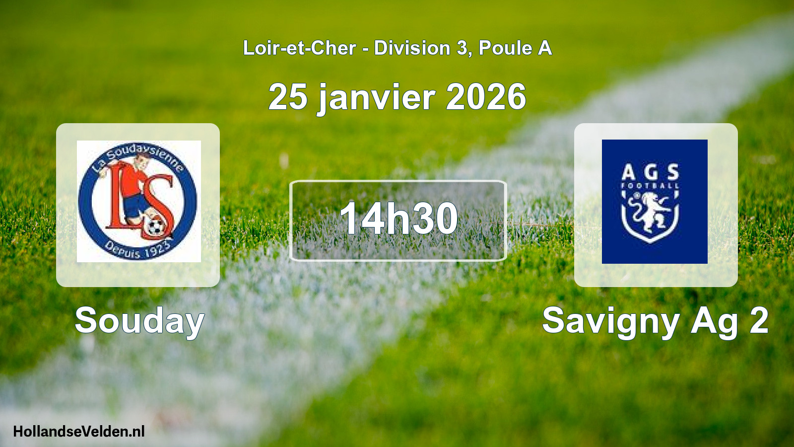 Geplande wedstrijd: Souday - Savigny Ag 2 (25 januari 2026)