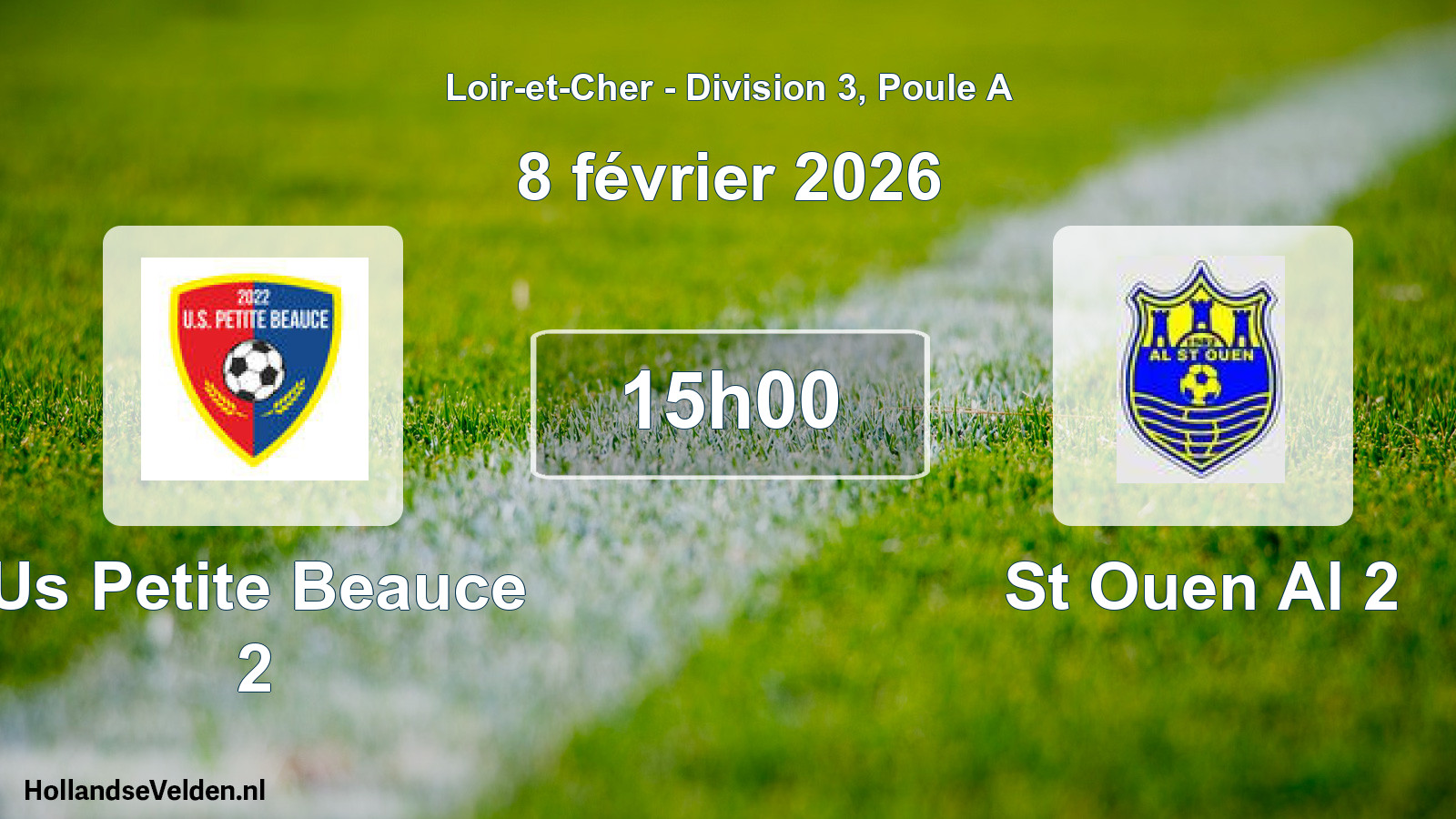 Geplande wedstrijd: Us Petite Beauce 2 - St Ouen Al 2 (8 februari 2026)