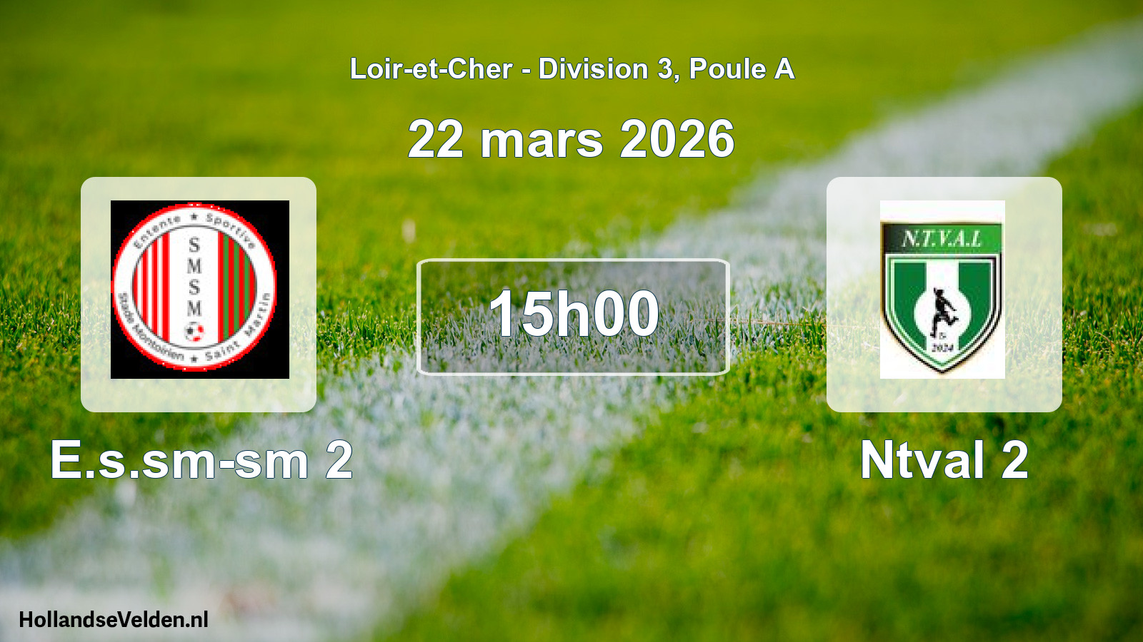 Scheduled Match: E.s.sm-sm 2 - Ntval 2 (22 March 2026)