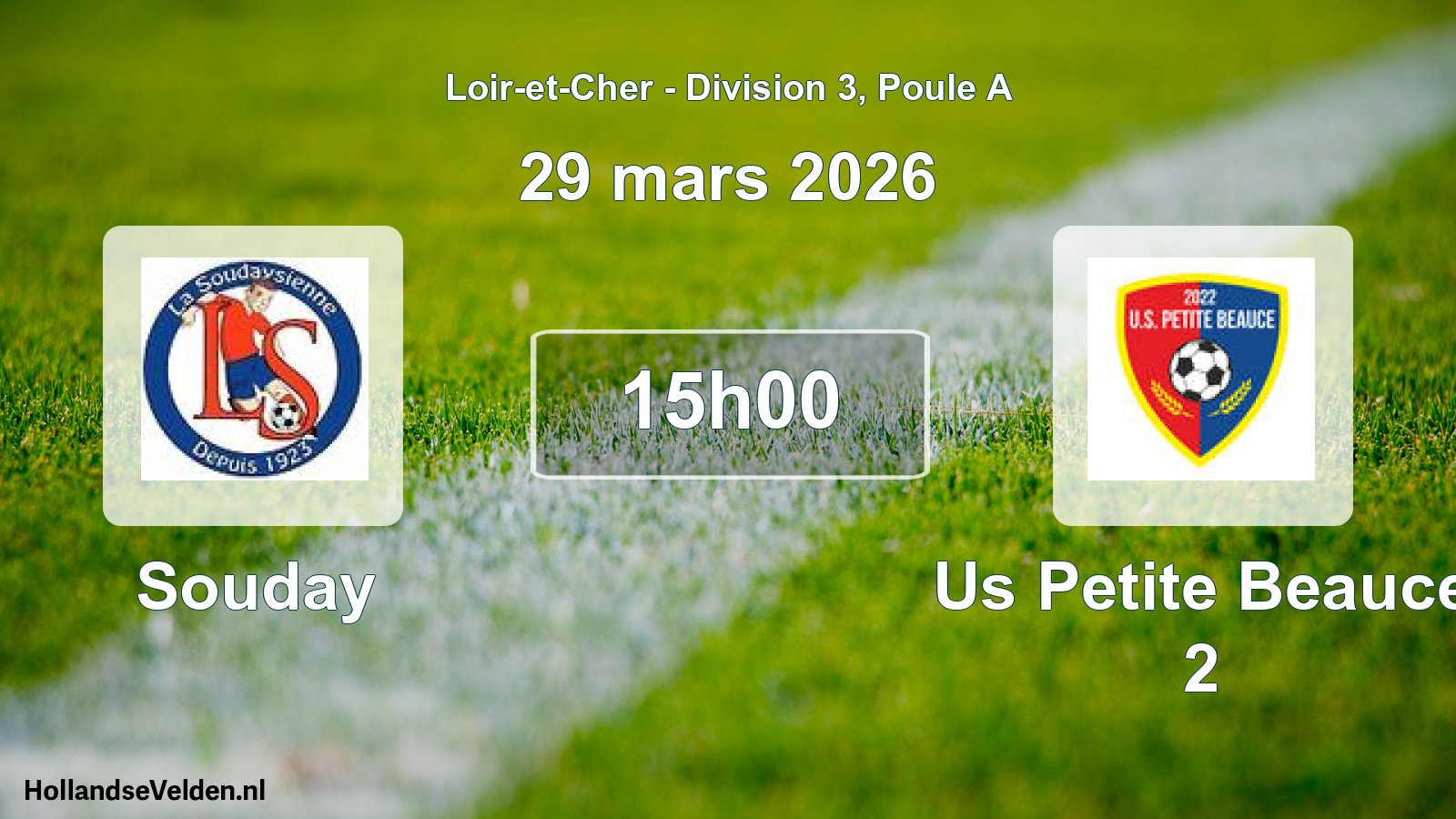 Geplande wedstrijd: Souday - Us Petite Beauce 2 (29 maart 2026)