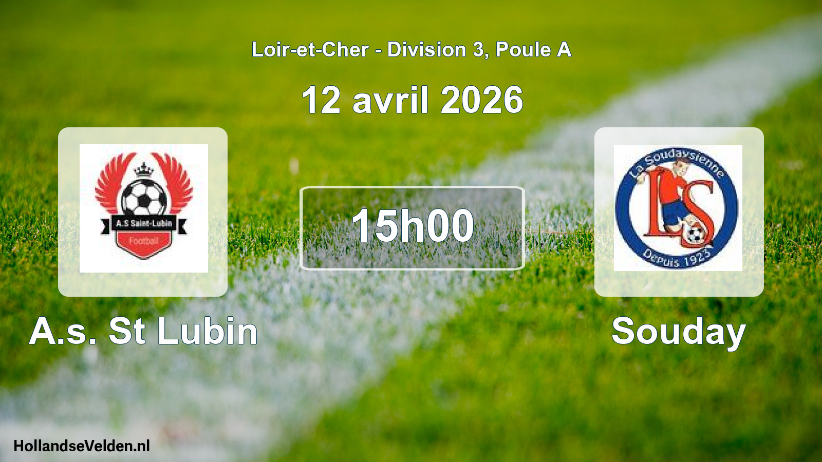 Geplande wedstrijd: A.s. St Lubin - Souday (12 avril 2026)