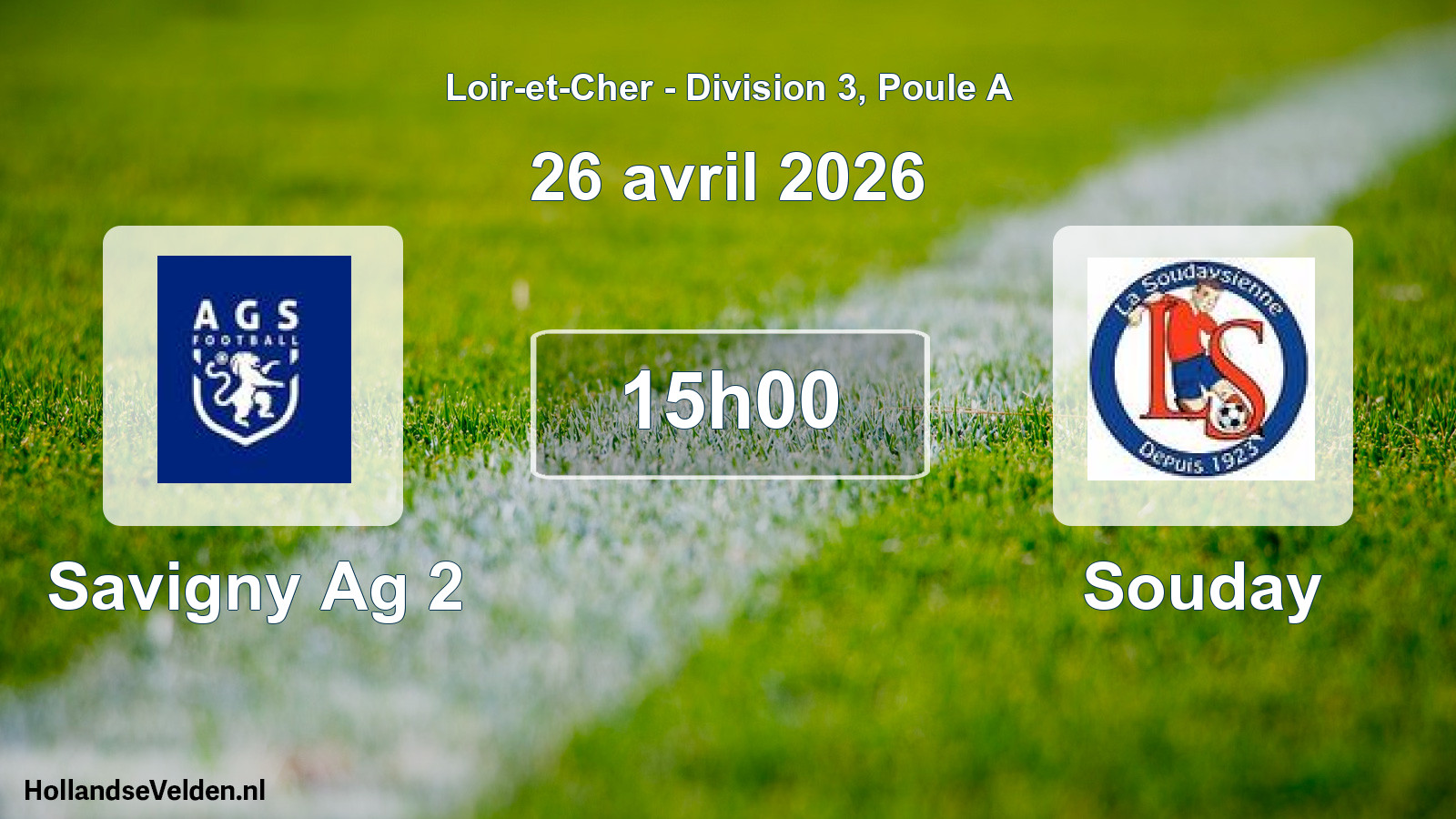 Scheduled Match: Savigny Ag 2 - Souday (26 April 2026)