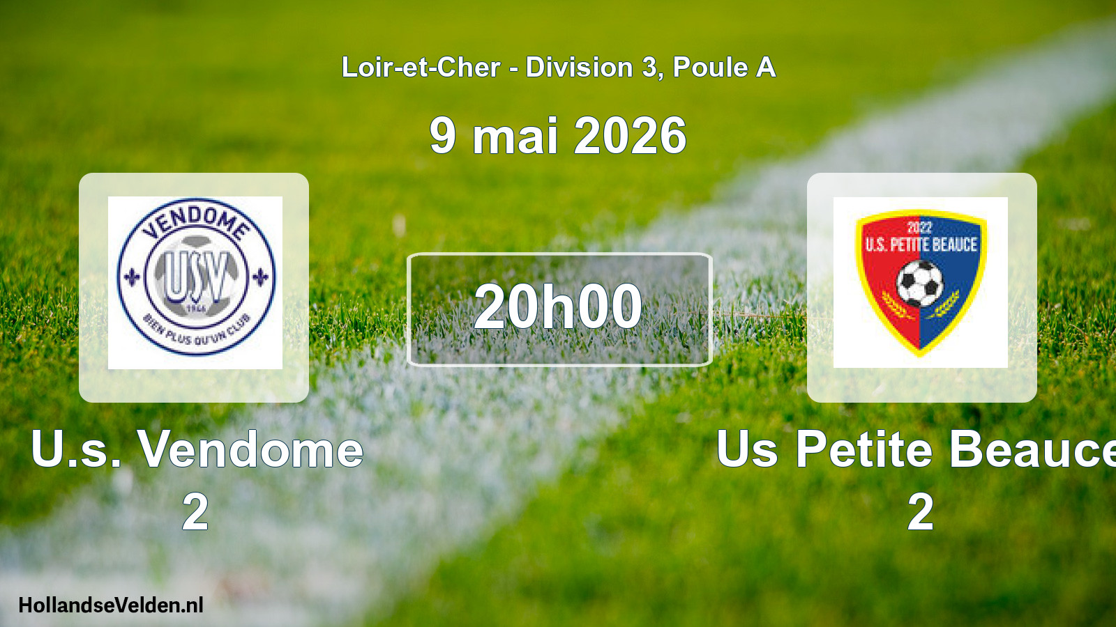 Geplande wedstrijd: U.s. Vendome 2 - Us Petite Beauce 2 (9 mei 2026)