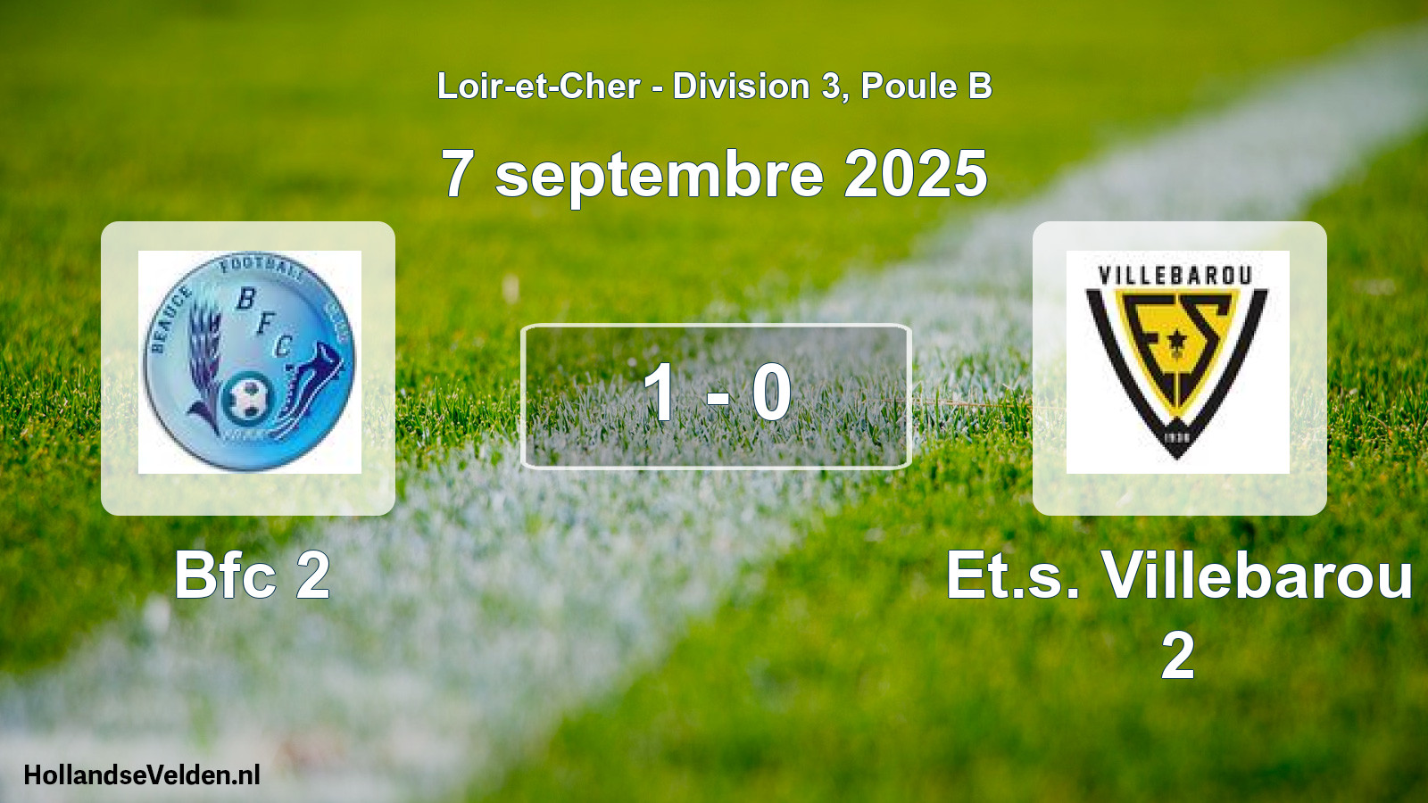Gespeelde wedstrijd: Bfc 2 - Et.s. Villebarou 2 1 - 0 (7 september 2025)